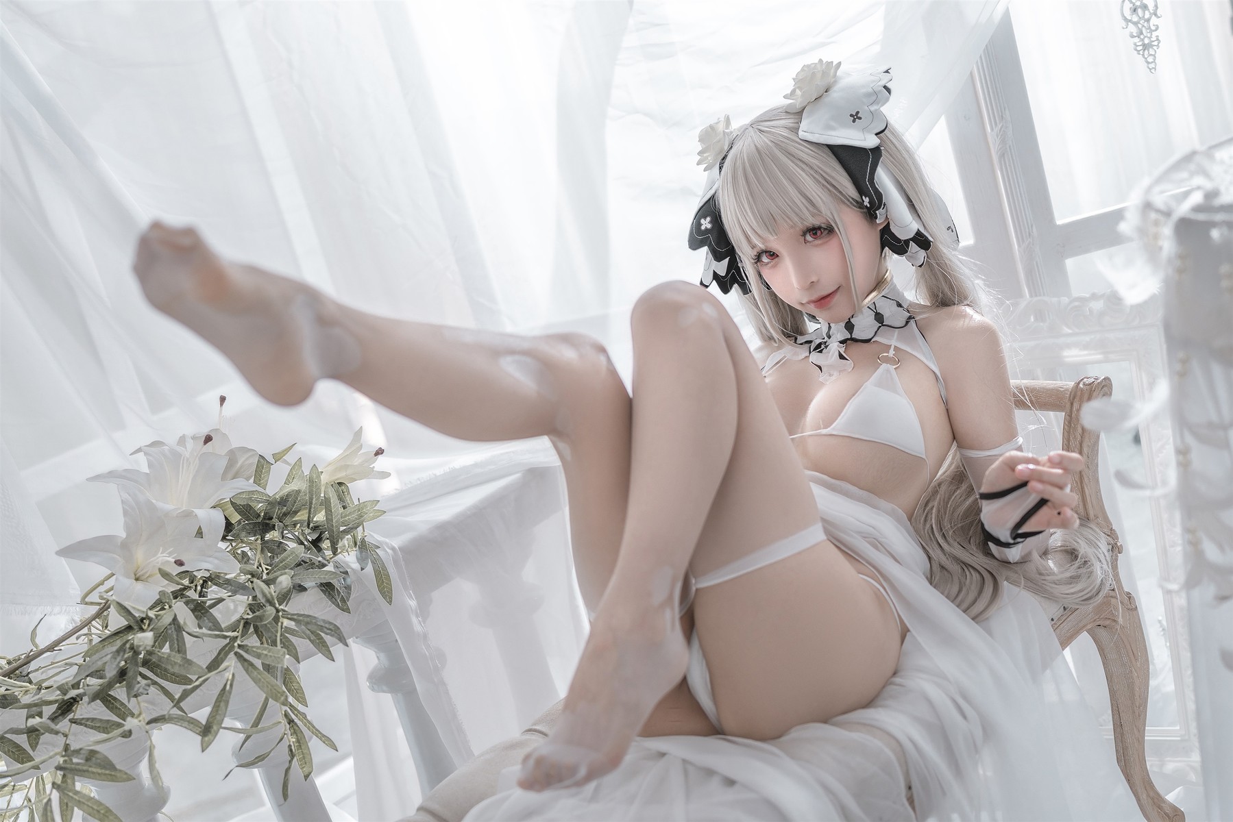 蠢沫沫 Cosplay 可畏婚纱