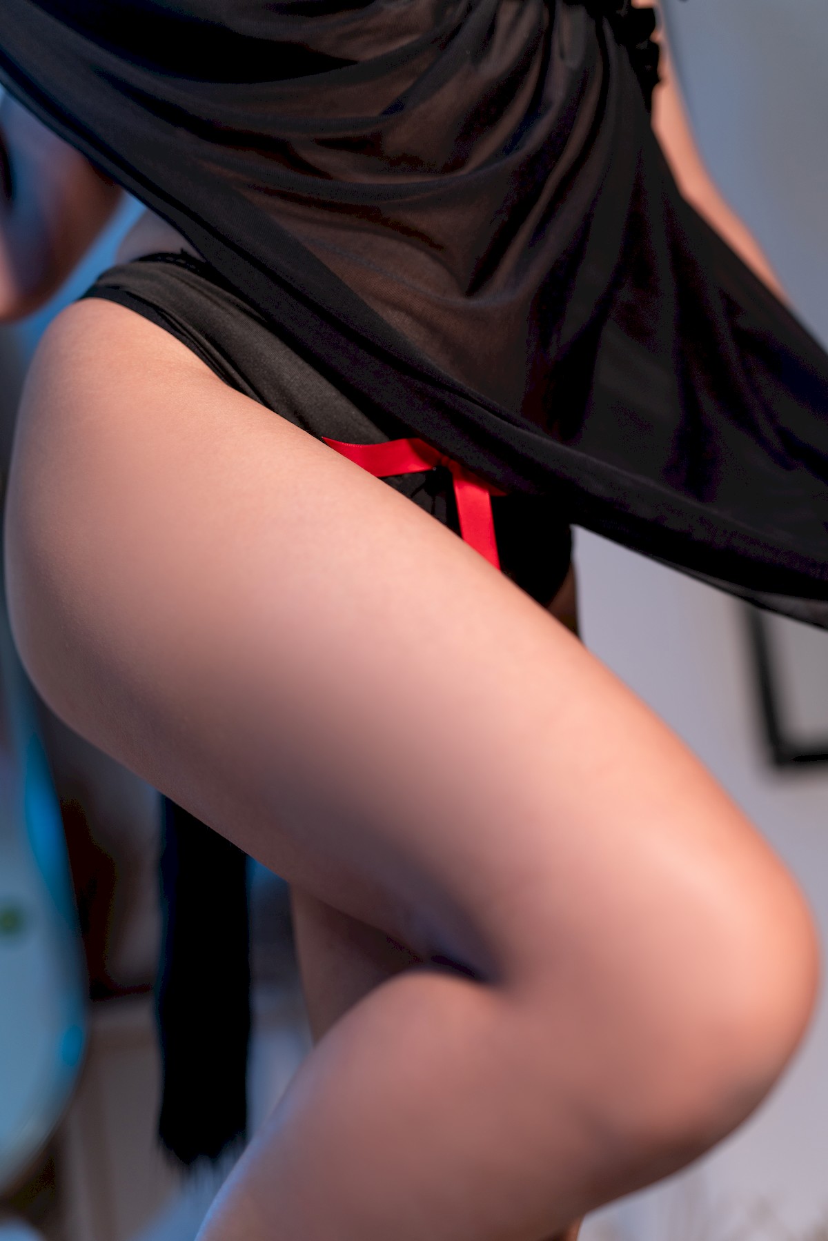 蠢沫沫 Cosplay 黑睡裙 Black Nightdress