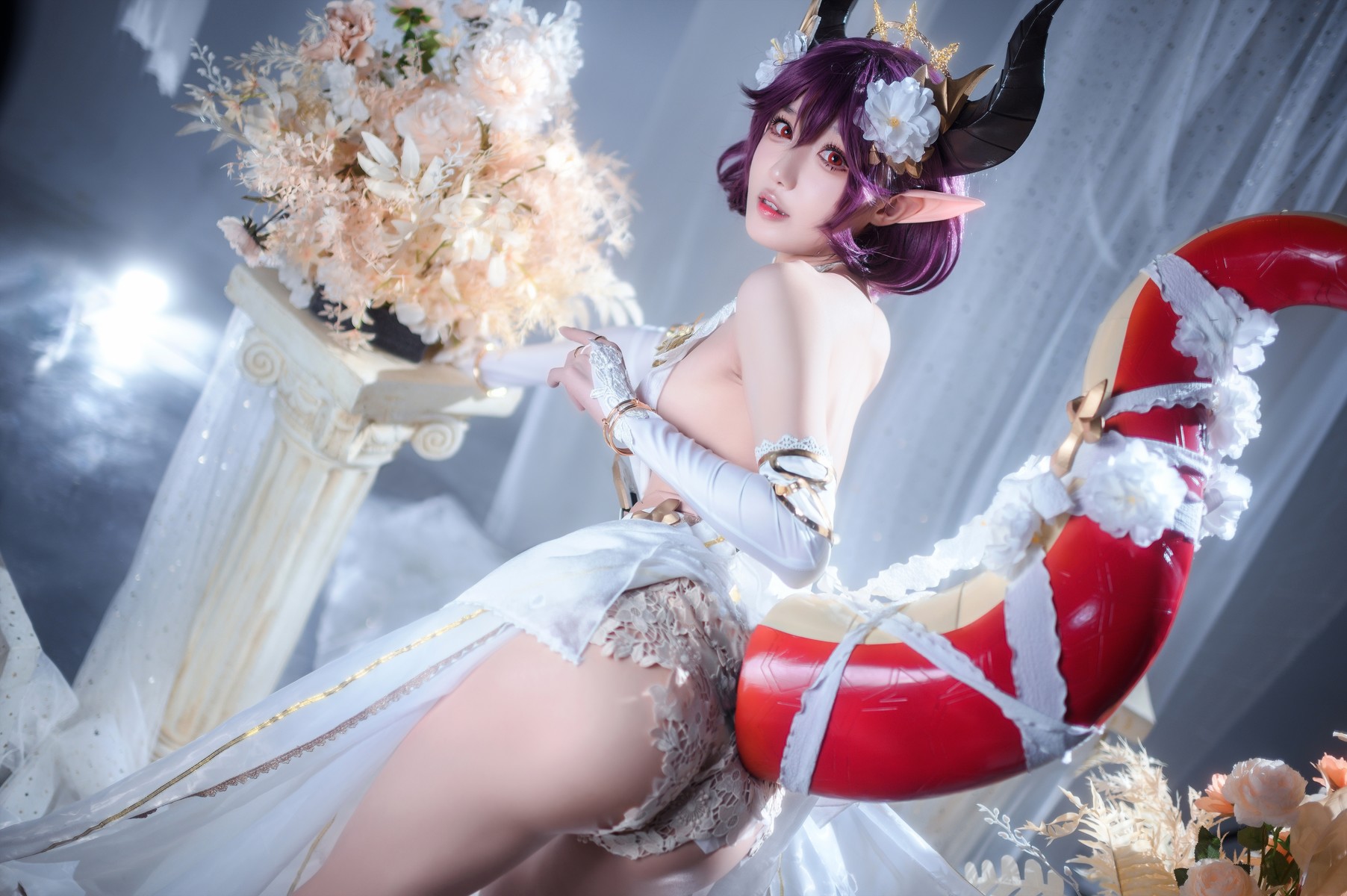 阿包也是兔娘 Cosplay 碧蓝幻想古蕾娅 龙娘