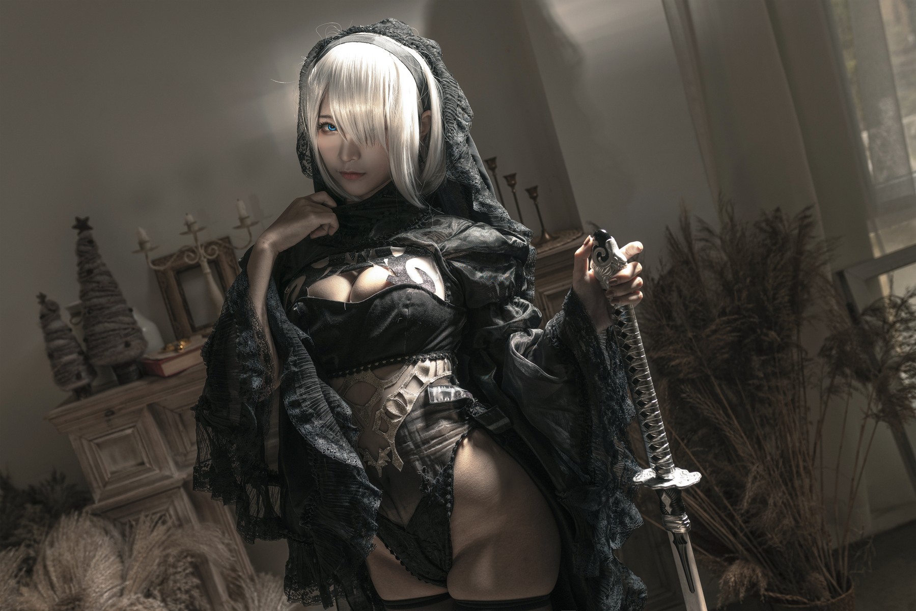 Cosplay 蠢沫沫 Chunmomo 尼尔纪元 黑花嫁