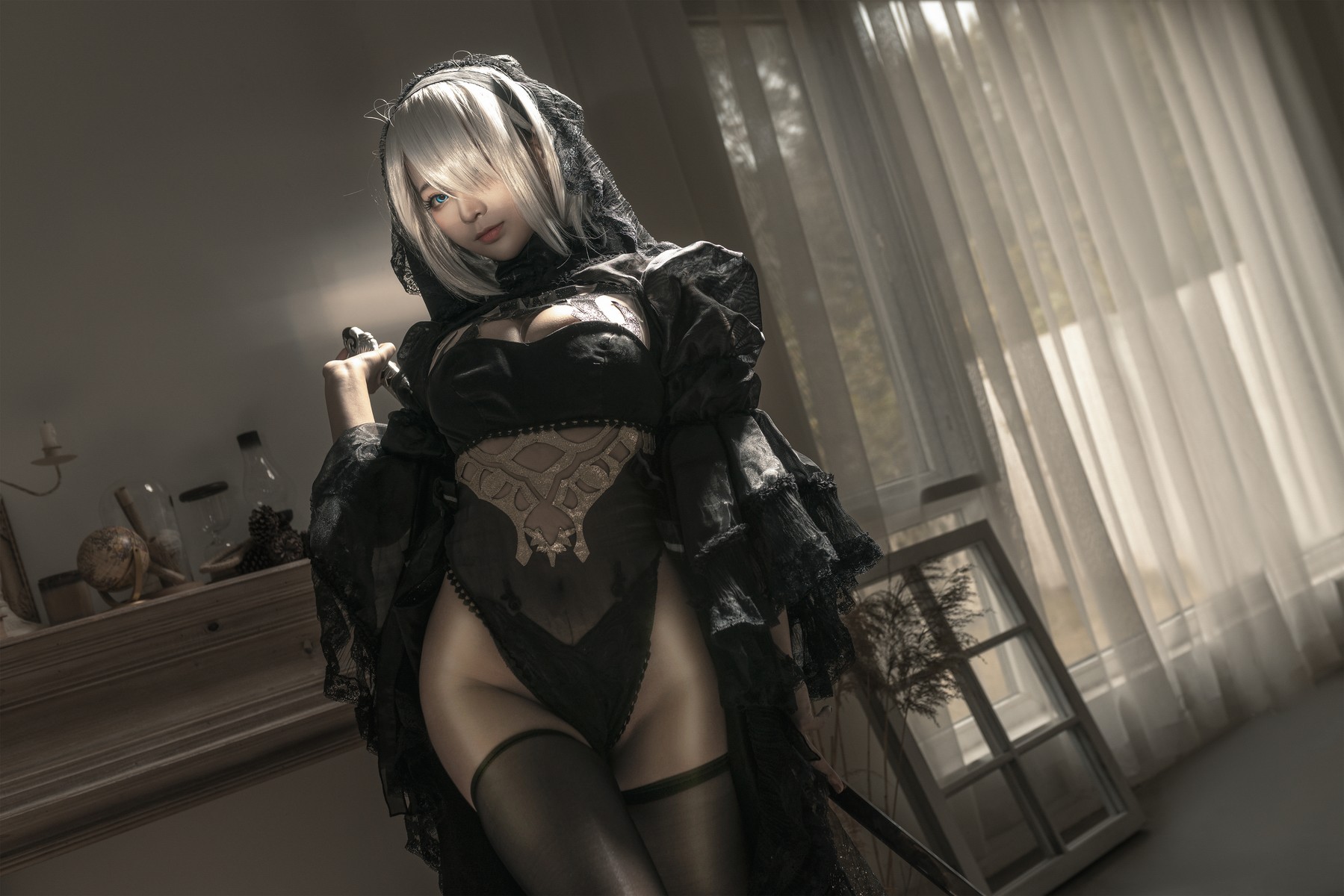 Cosplay 蠢沫沫 Chunmomo 尼尔纪元 黑花嫁
