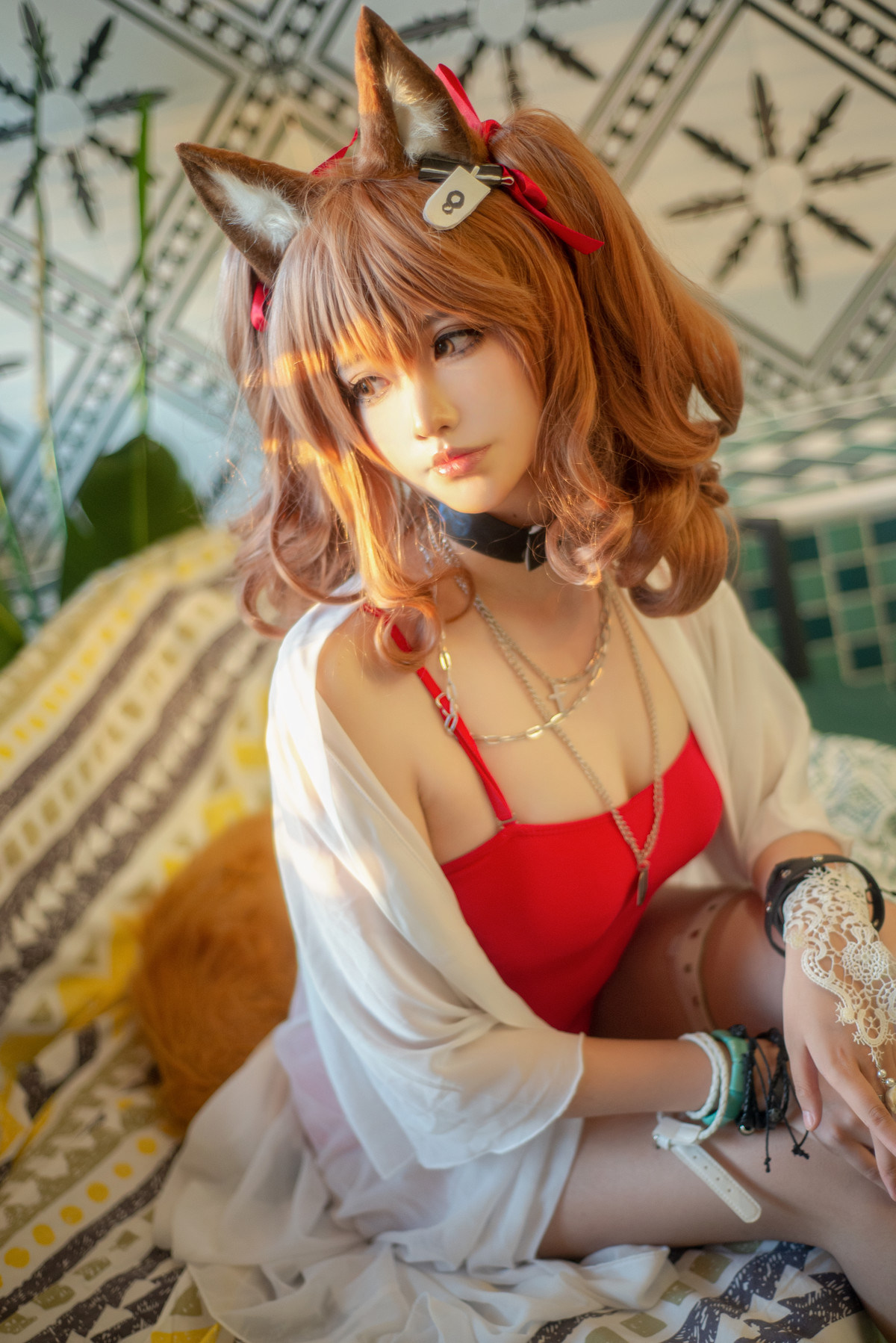 工藤新伍 Cosplay 明日方舟 安洁莉娜 夏卉泳装