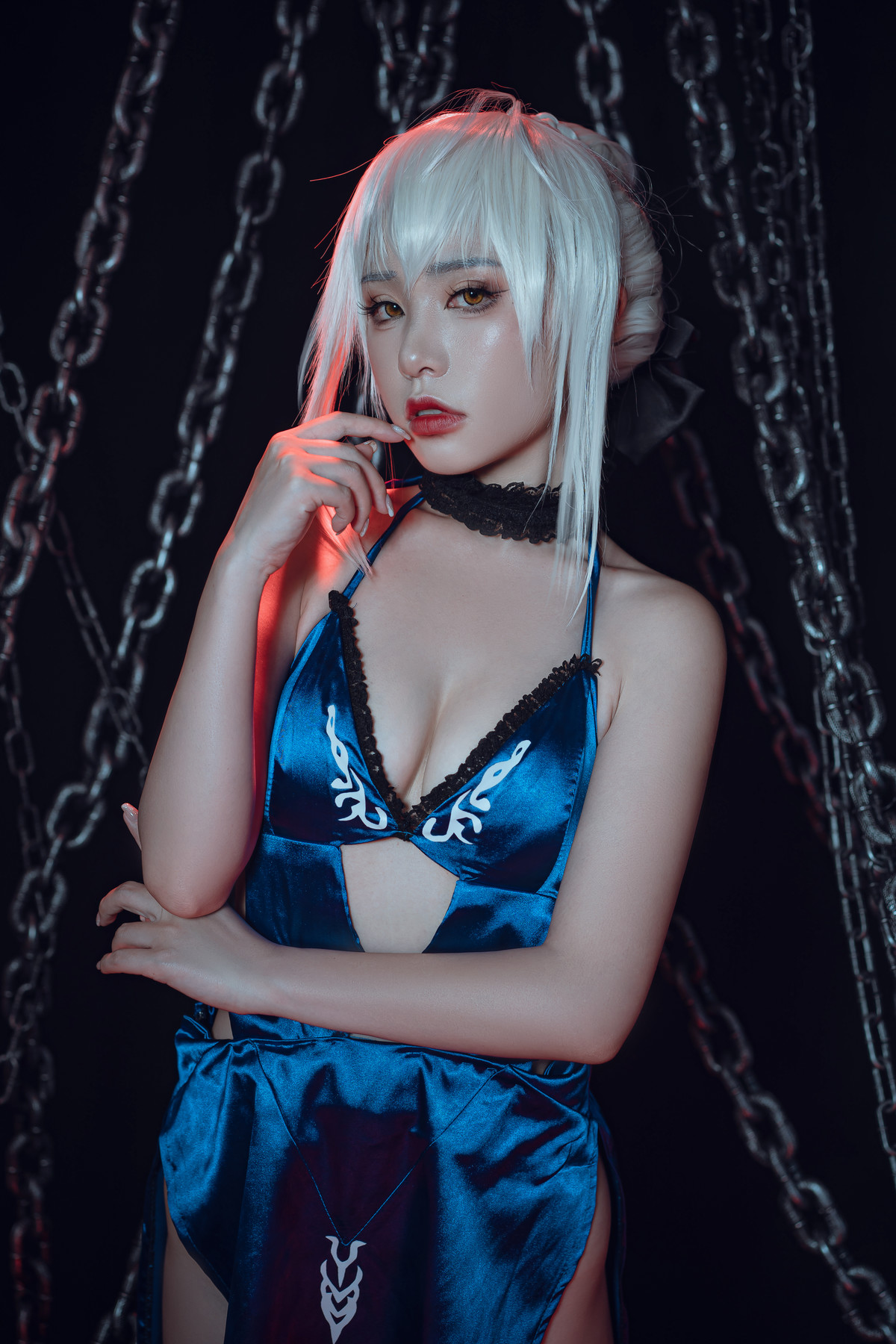 爆机少女喵小吉 Cosplay 黑呆 Saber Alter