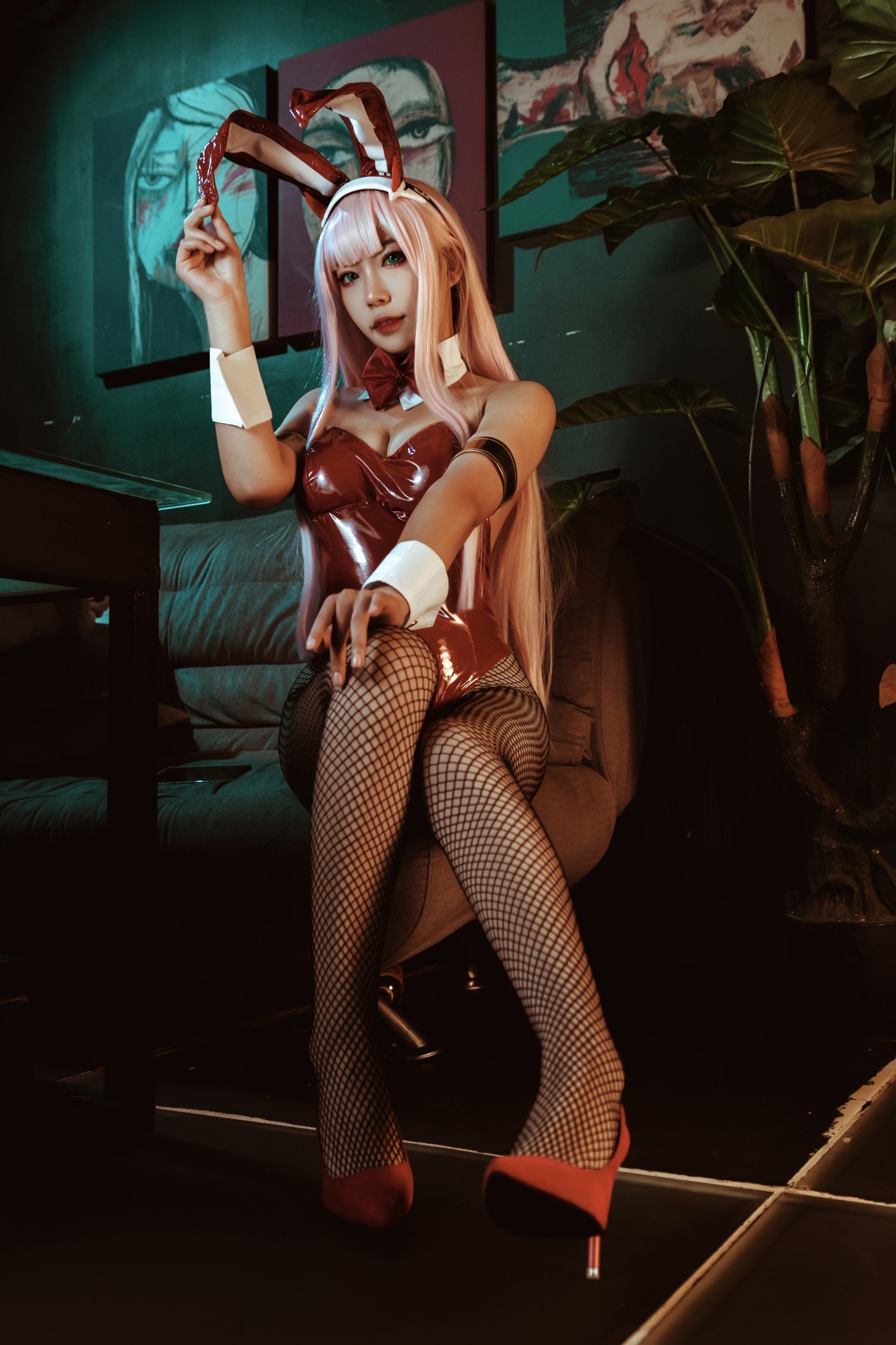 机智的哔啵 Cosplay Zero Two Bunnygirl