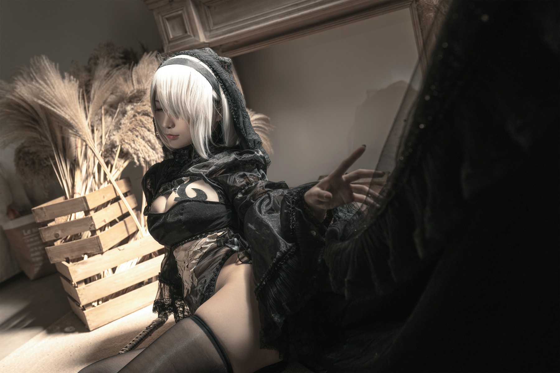 Cosplay 蠢沫沫 Chunmomo 尼尔纪元 黑花嫁