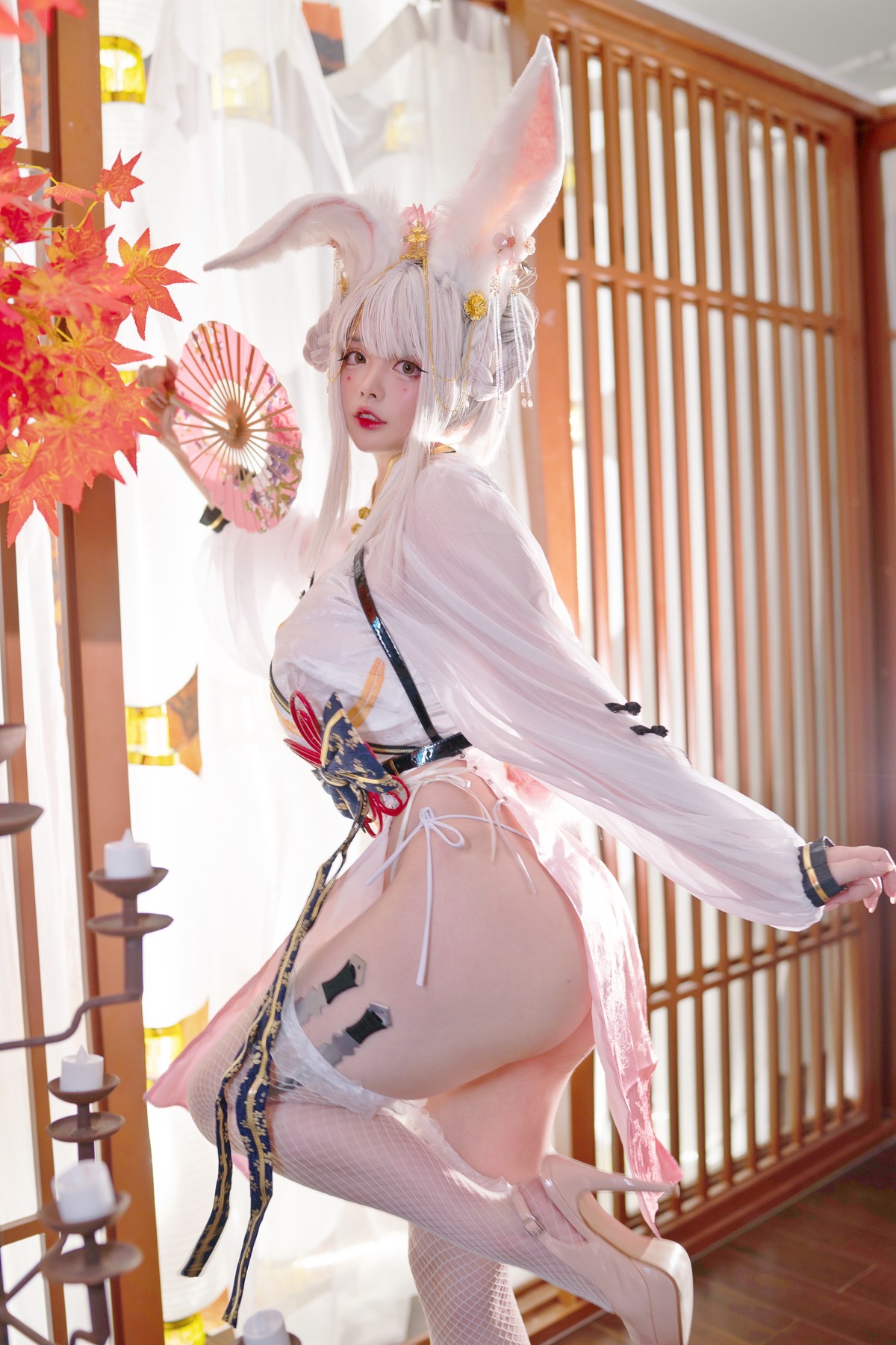 NinJA阿寨寨 Cosplay 肉肉大白兔