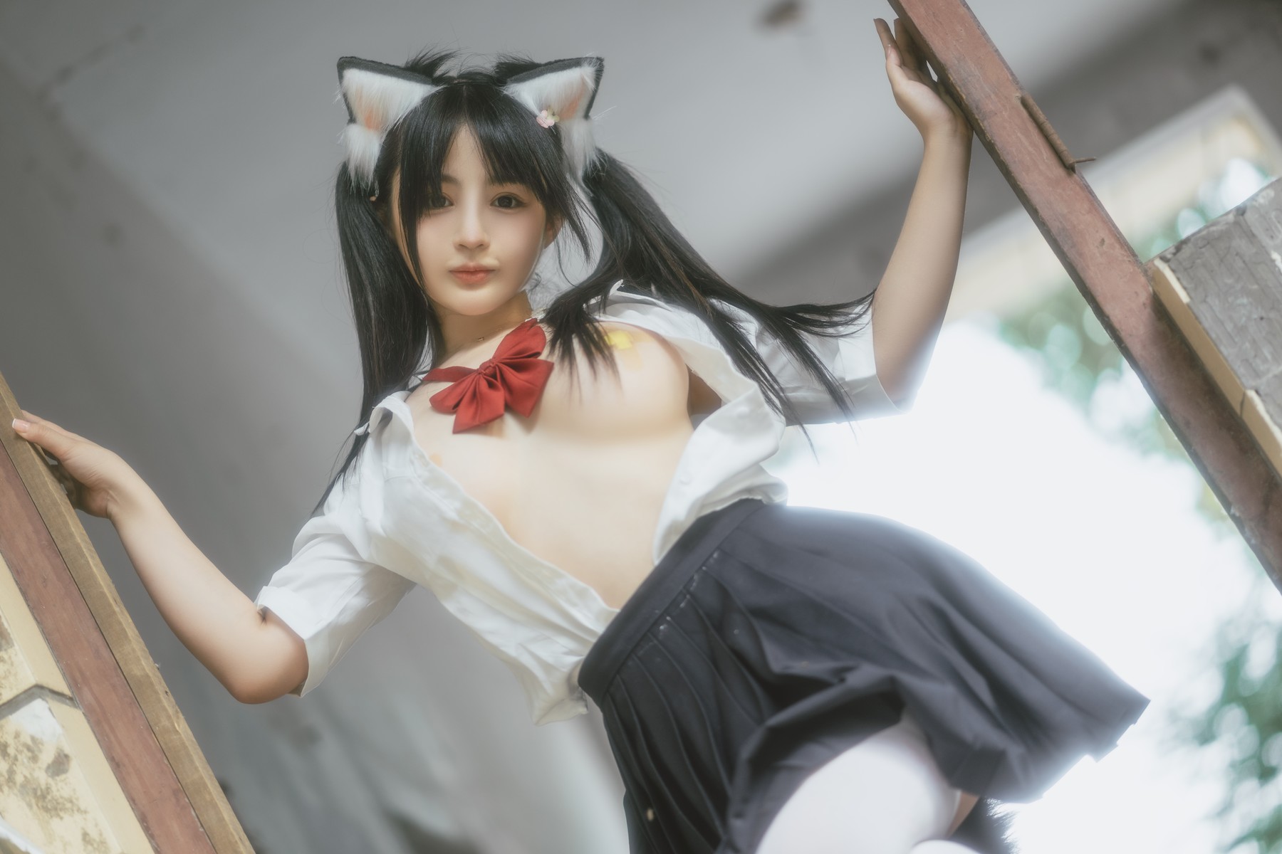 桜井宁宁 Cosplay 废墟jk