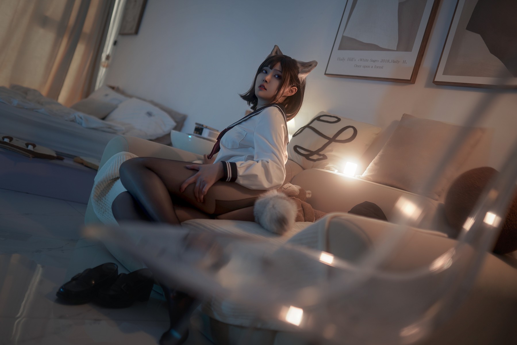 Cosplay Natsuko夏夏子 大尾巴猫