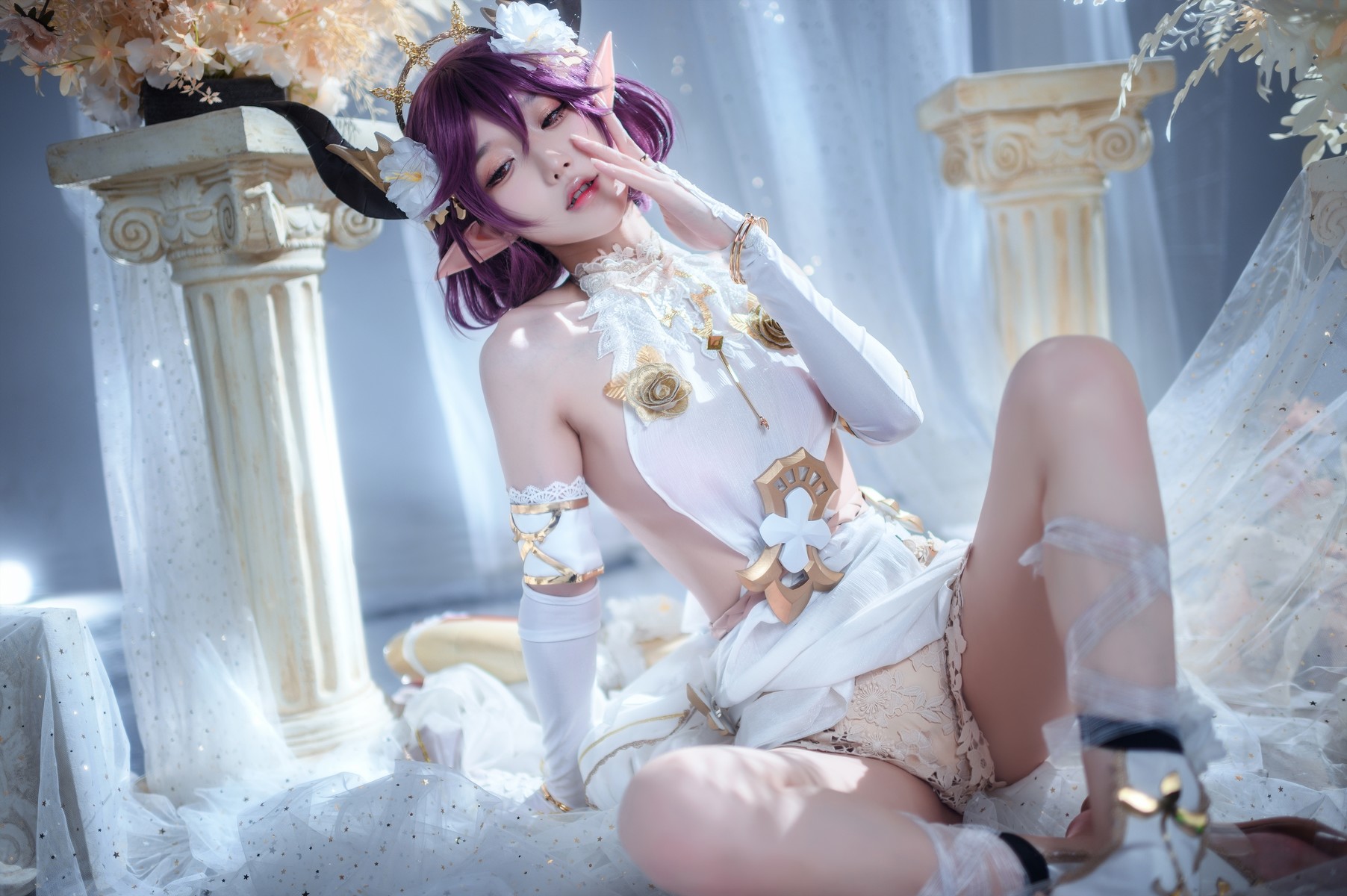 阿包也是兔娘 Cosplay 碧蓝幻想古蕾娅 龙娘