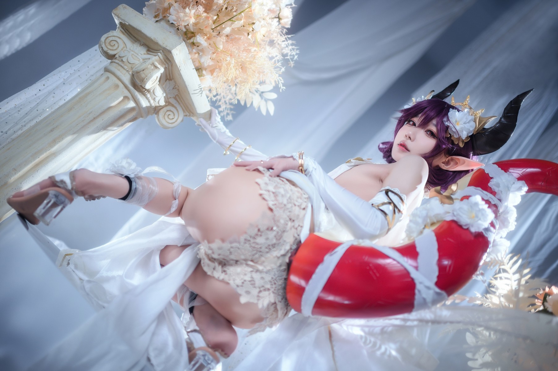 阿包也是兔娘 Cosplay 碧蓝幻想古蕾娅 龙娘