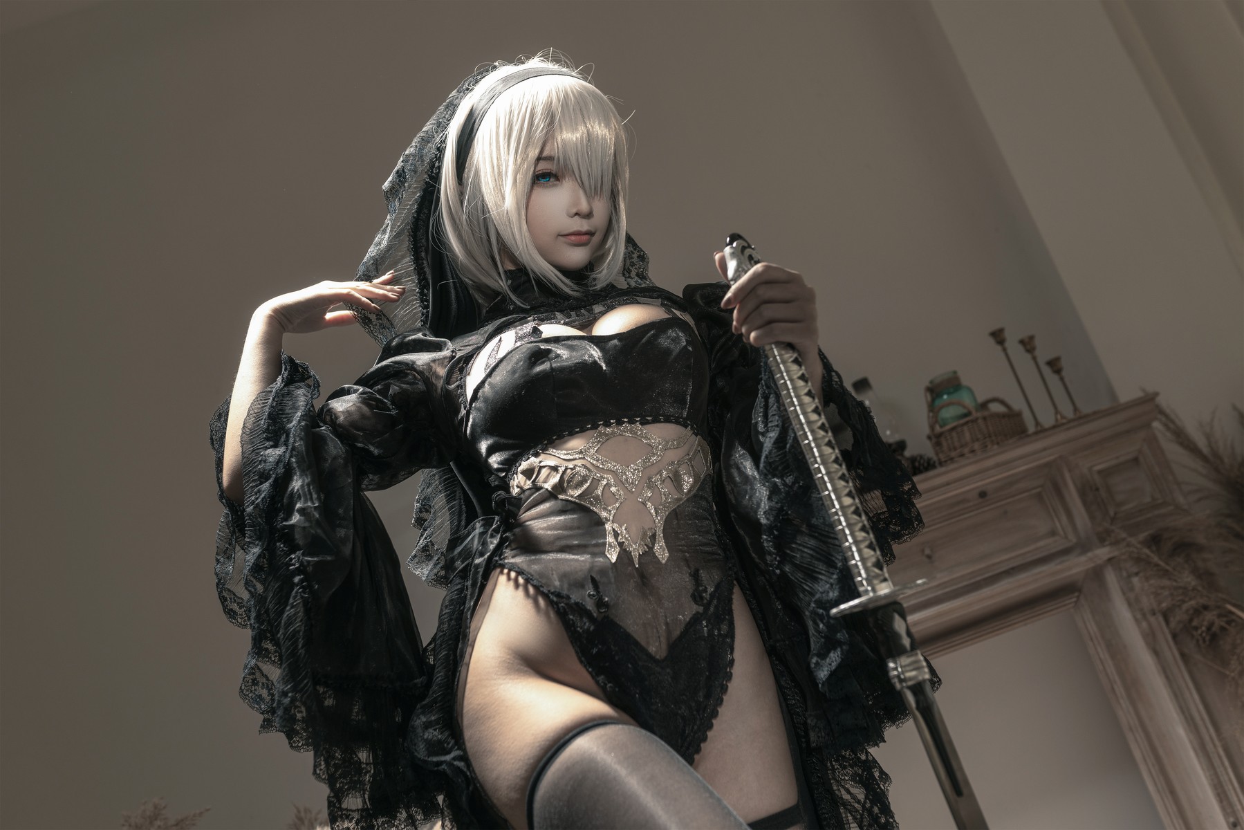 Cosplay 蠢沫沫 Chunmomo 尼尔纪元 黑花嫁