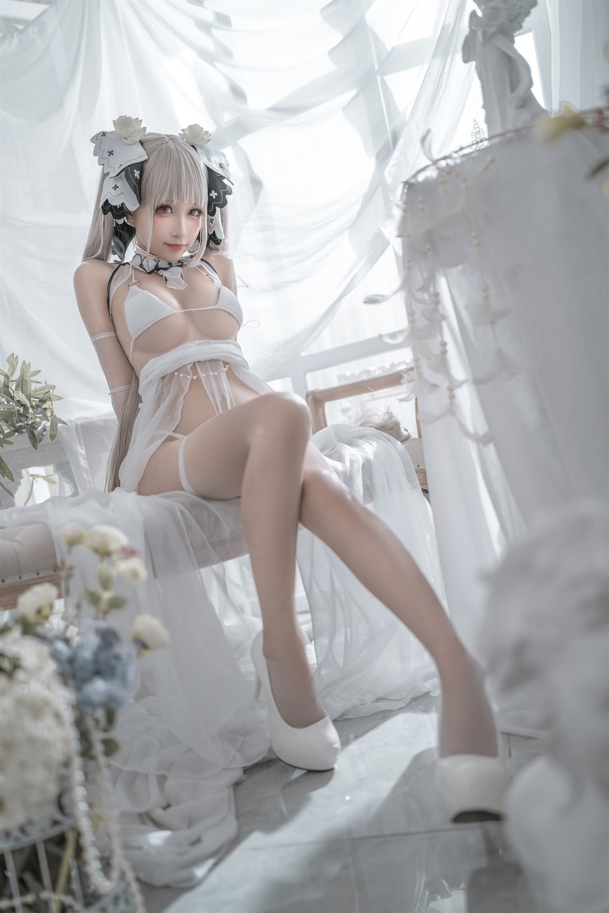 蠢沫沫 Cosplay 可畏婚纱