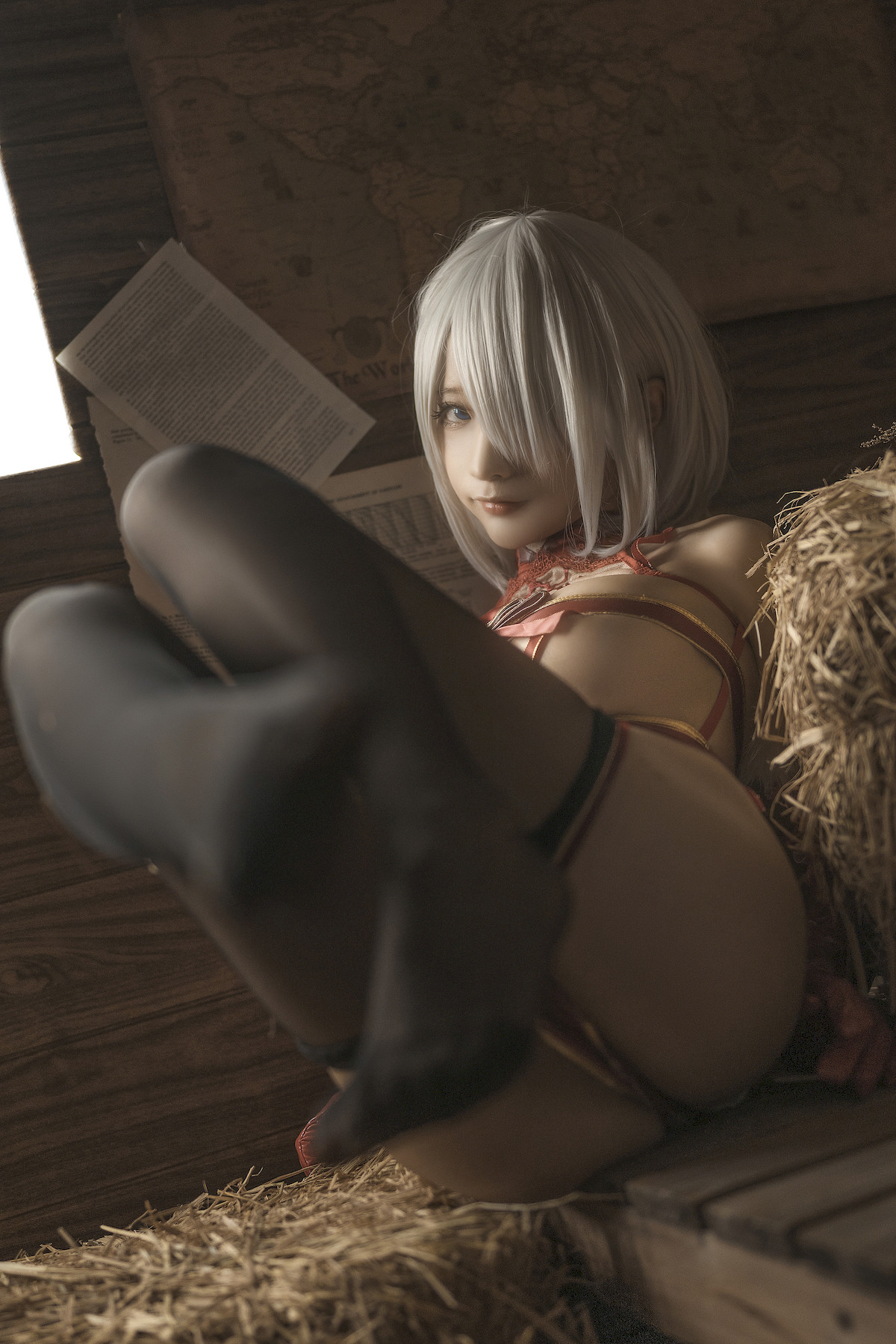 蠢沫沫 Cosplay 2B 圣诞 Christmas