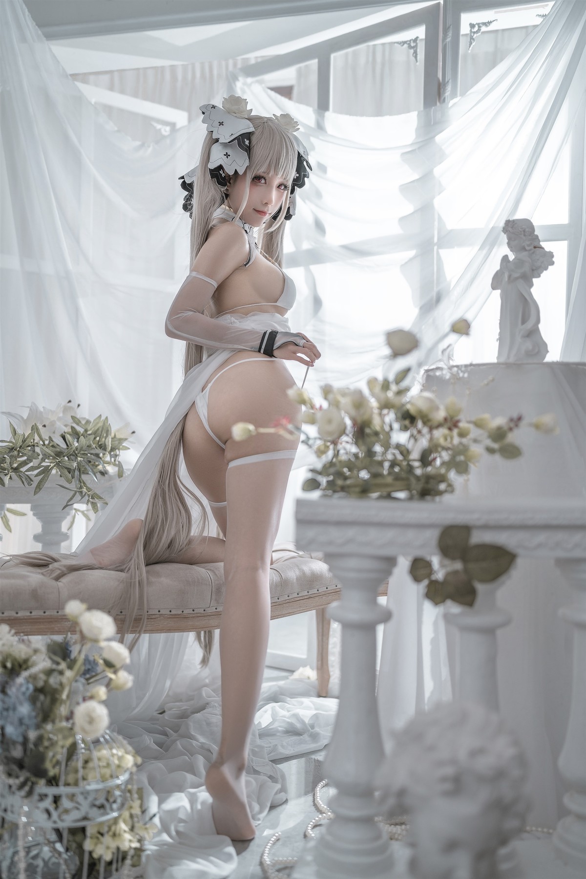 蠢沫沫 Cosplay 可畏婚纱