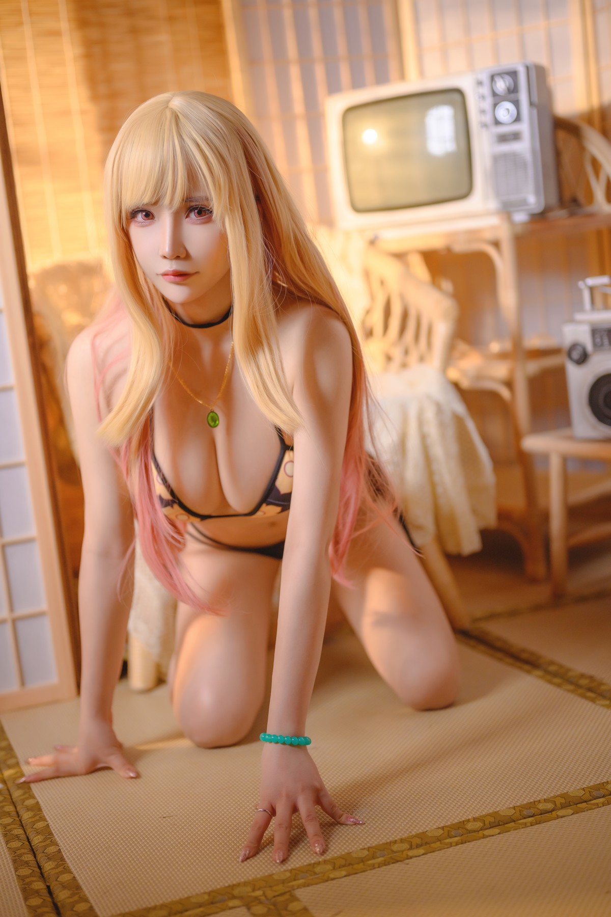 抱走莫子 Cosplay 喜多川泳装