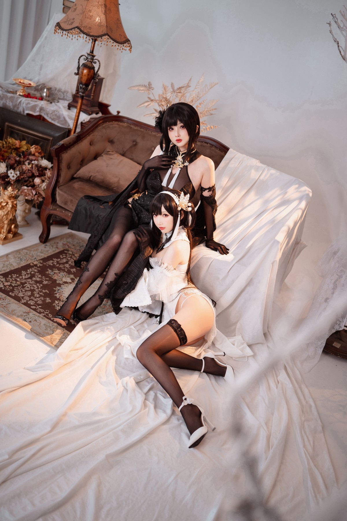 Rioko凉凉子 Cosplay 黑白镇海双人