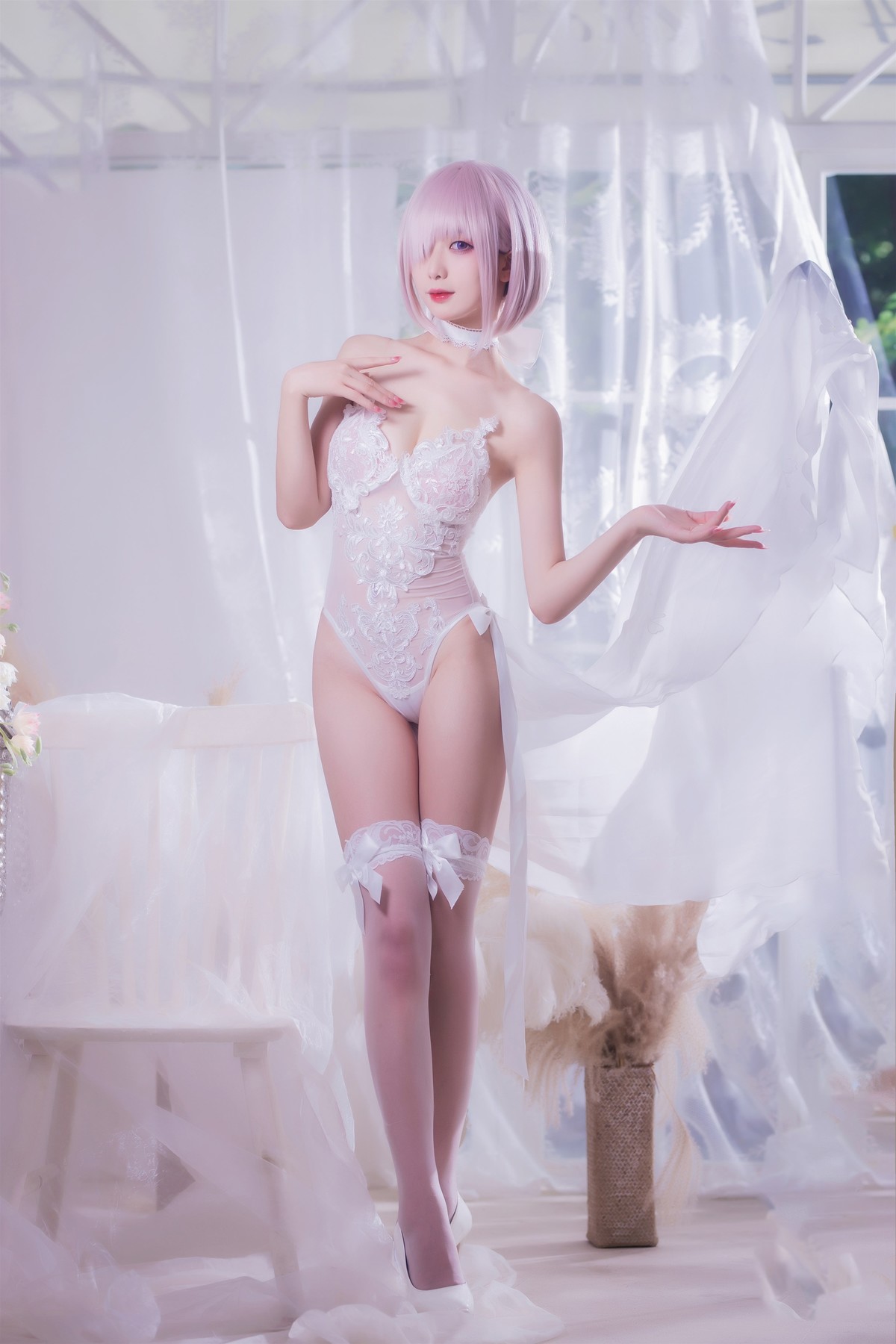Cosplay 封疆疆 婚纱玛修 Wedding Dress