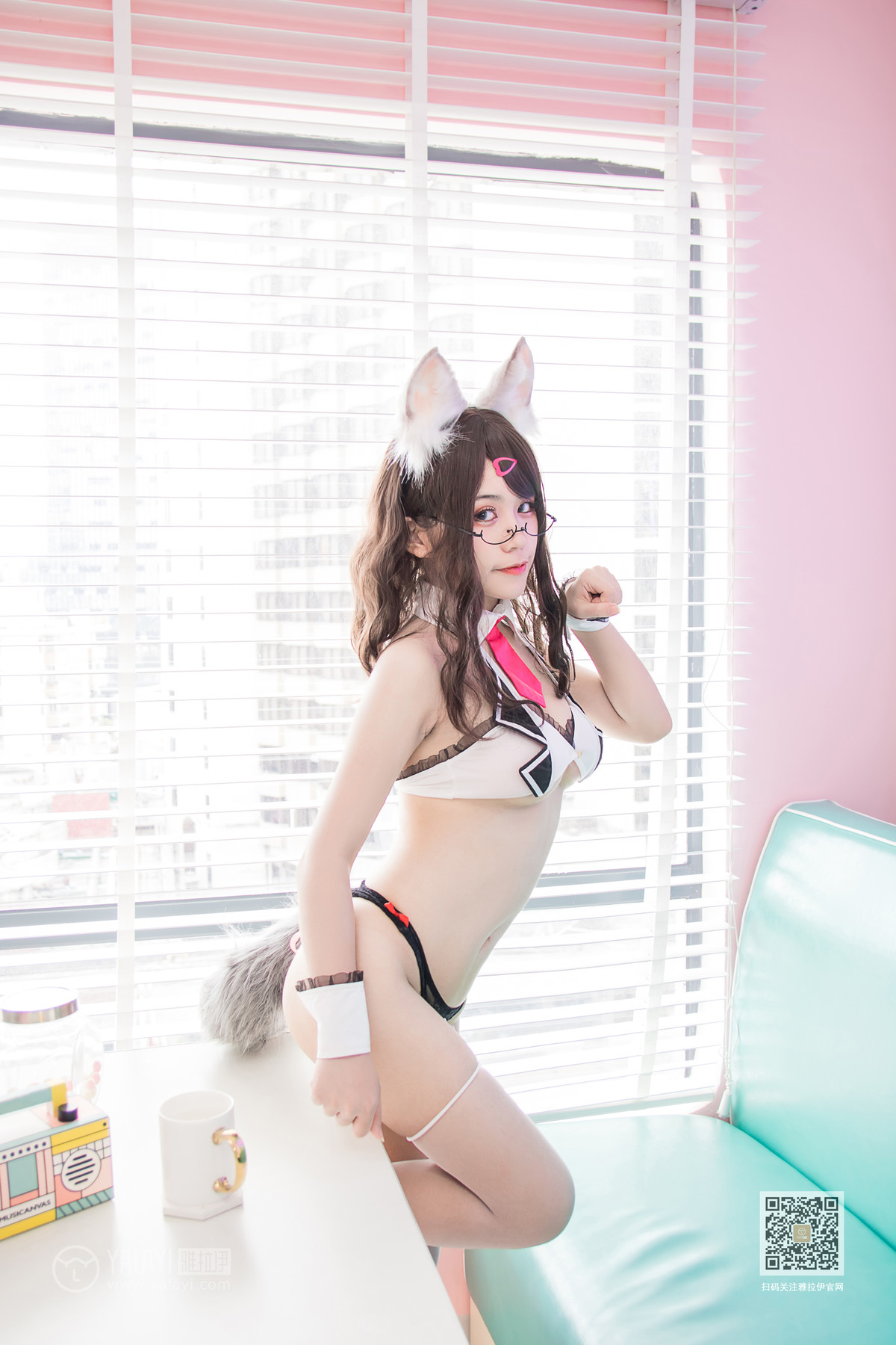 Cosplay 一笑芳香沁 狐耳内衣