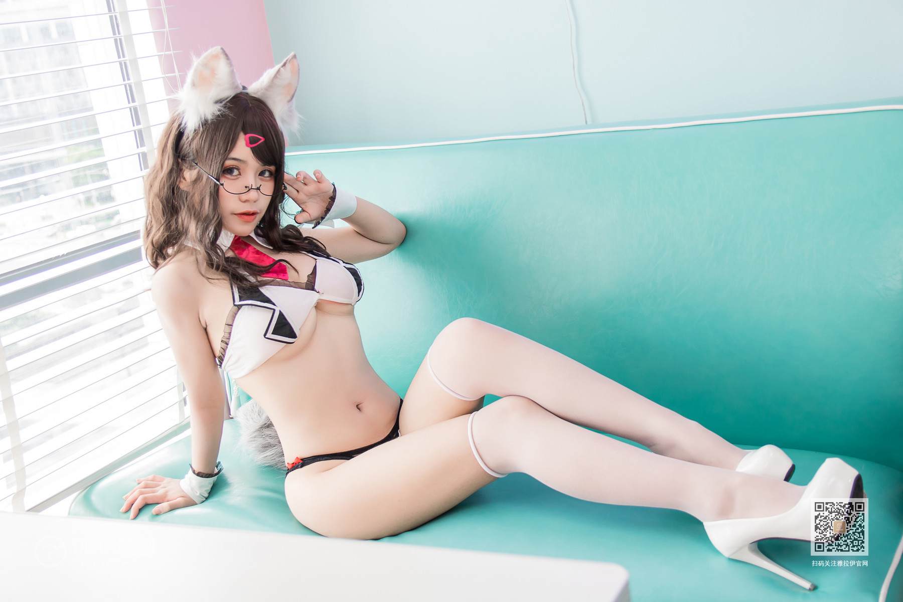 Cosplay 一笑芳香沁 狐耳内衣