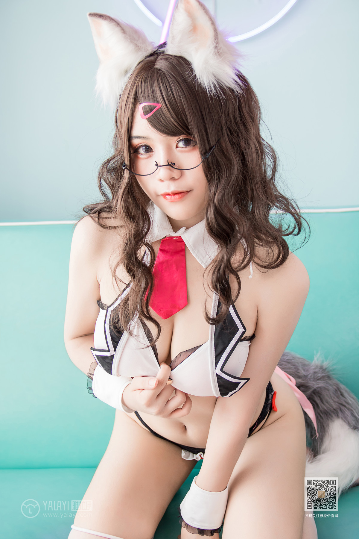 Cosplay 一笑芳香沁 狐耳内衣