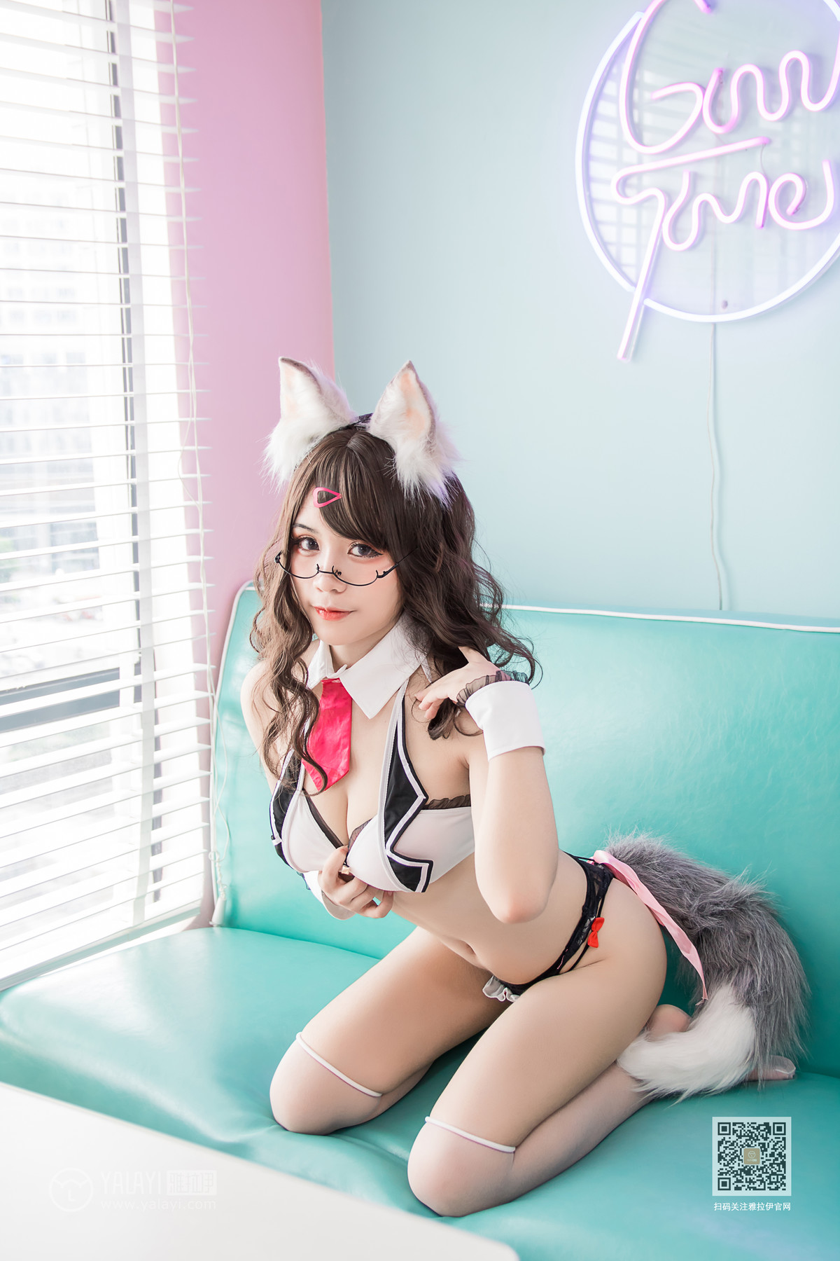 Cosplay 一笑芳香沁 狐耳内衣