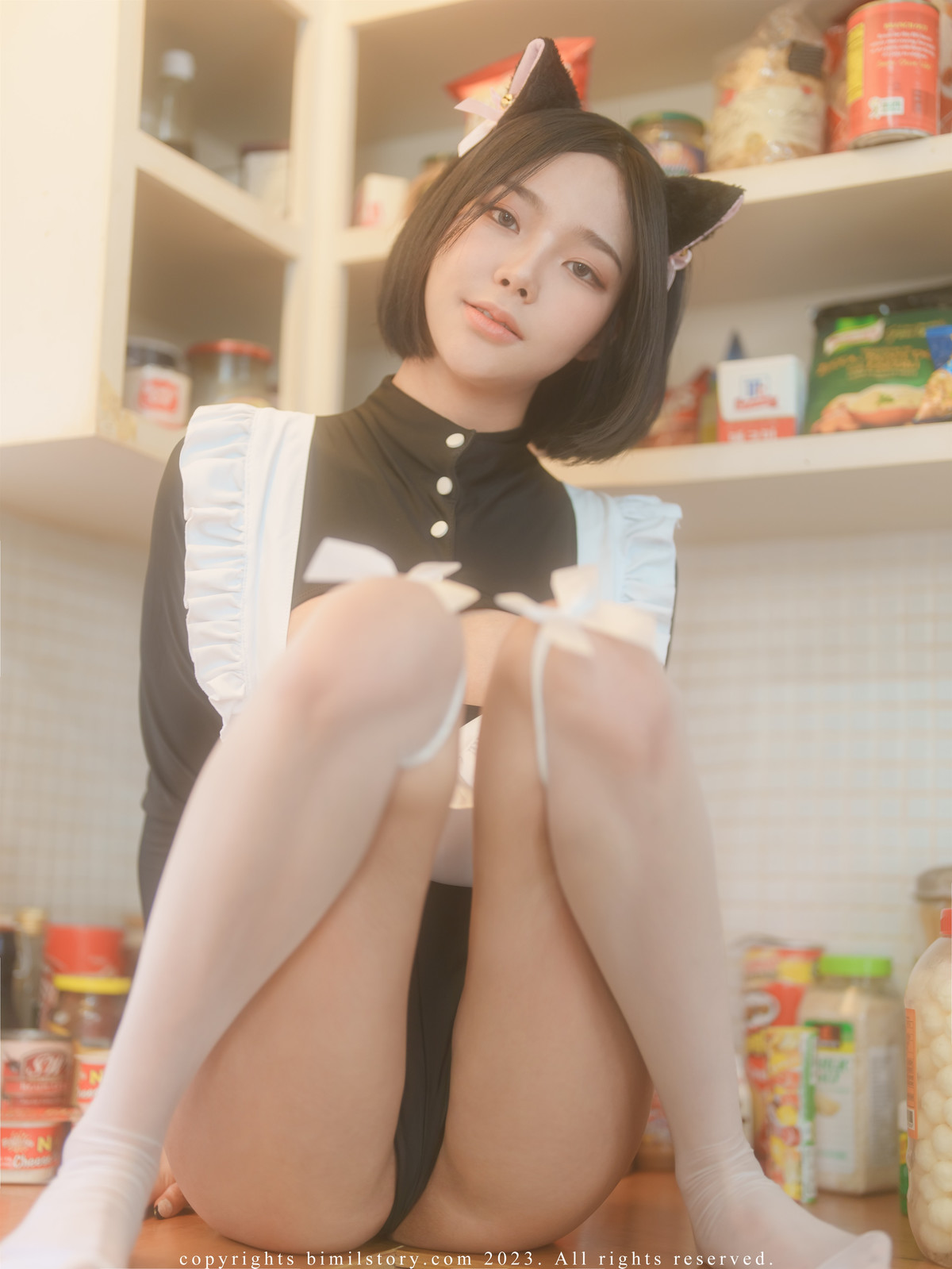 Mina 민아, [Bimilstory] Black Cat Mina Set.01