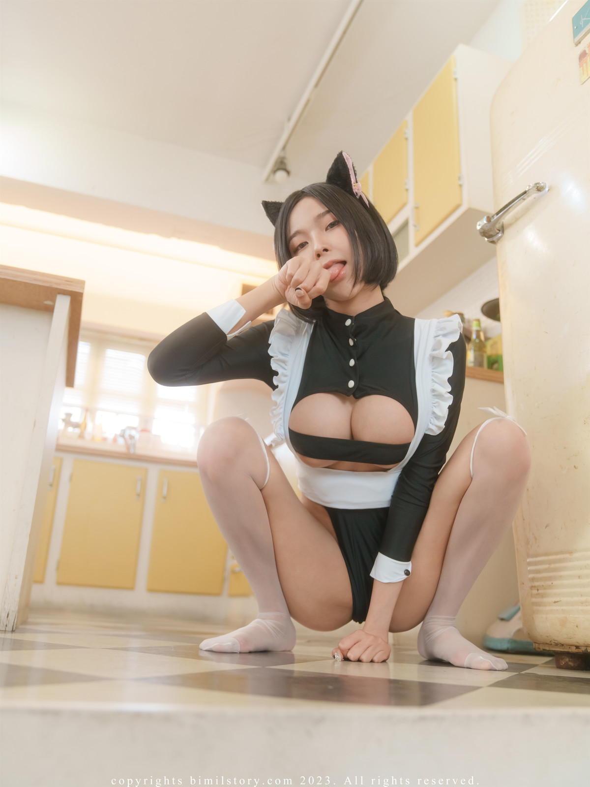 Mina 민아, [Bimilstory] Black Cat Mina Set.01