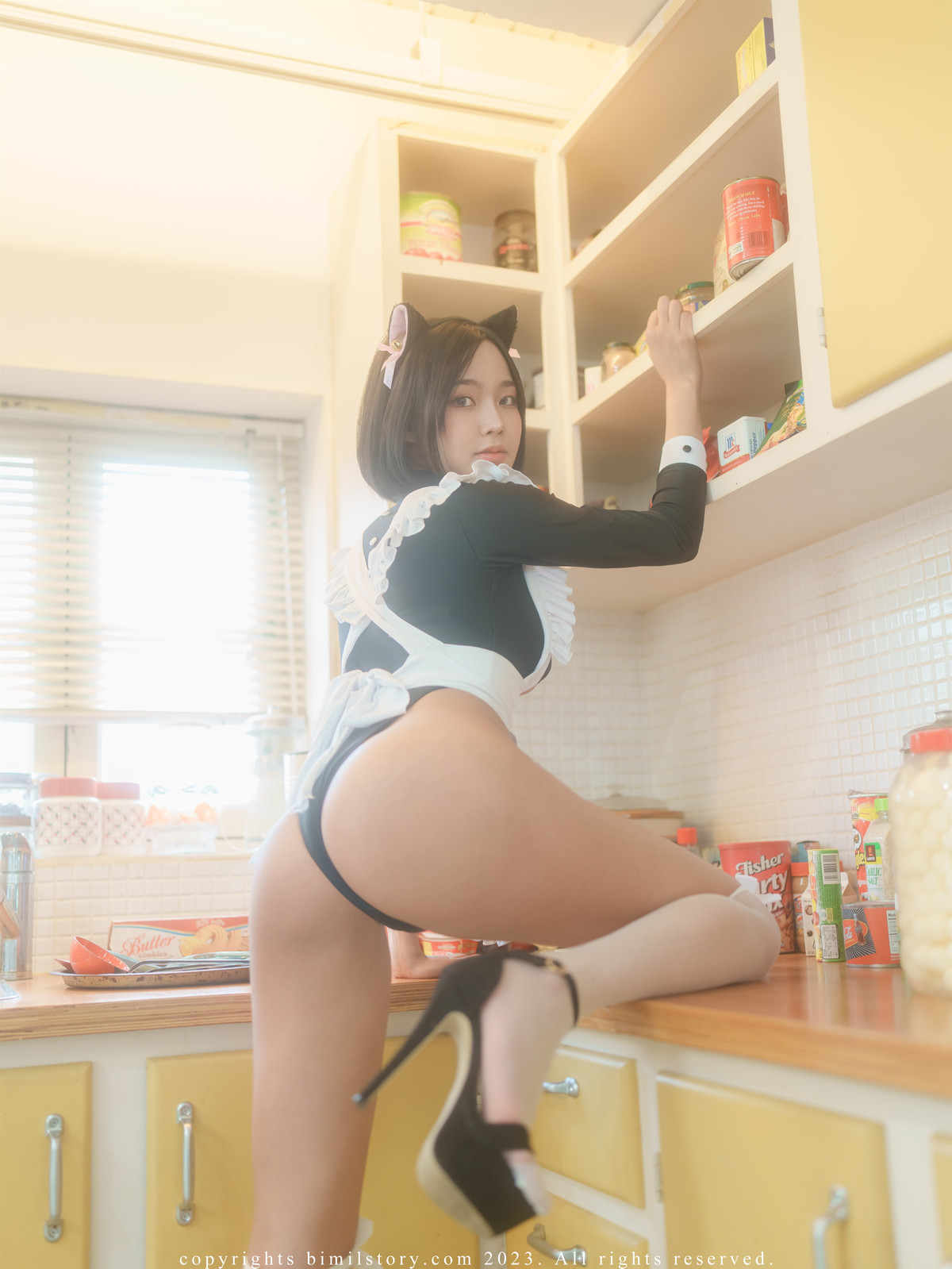 Mina 민아, [Bimilstory] Black Cat Mina Set.01
