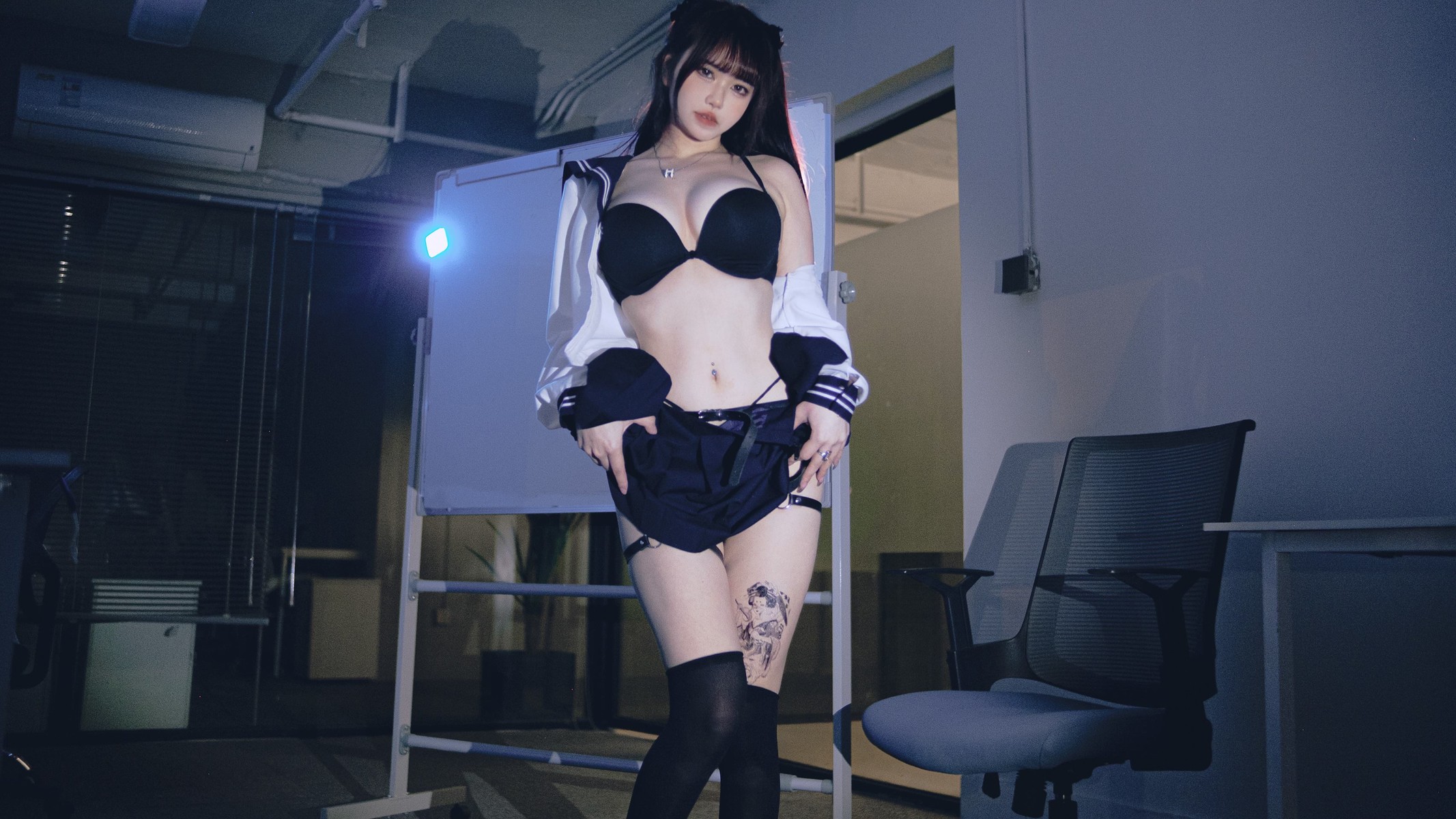 Cosplay Tina很妖孽呀 不良JK