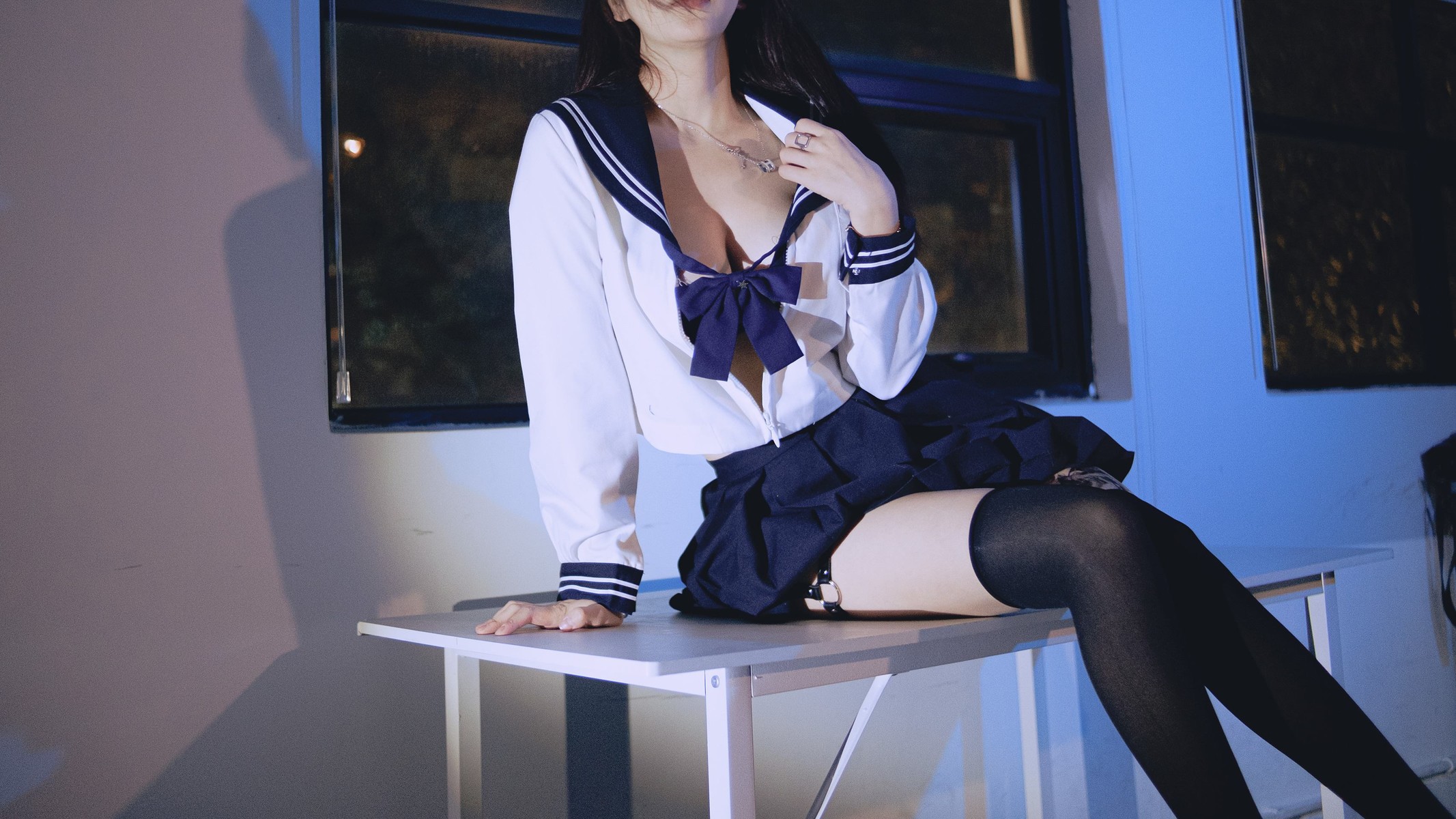 Cosplay Tina很妖孽呀 不良JK