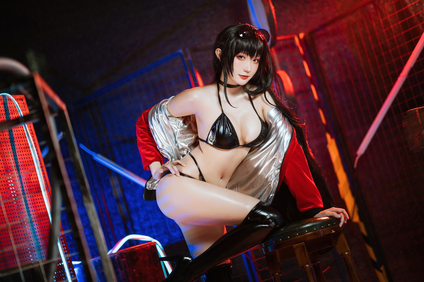 Cosplay 瓜希酱 碧蓝航线 大凤赛车
