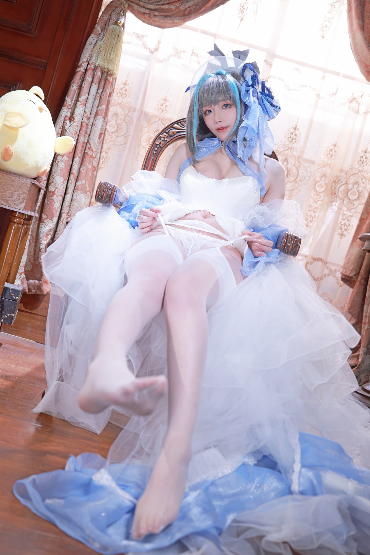 Cosplay 起司块 柴郡礼服