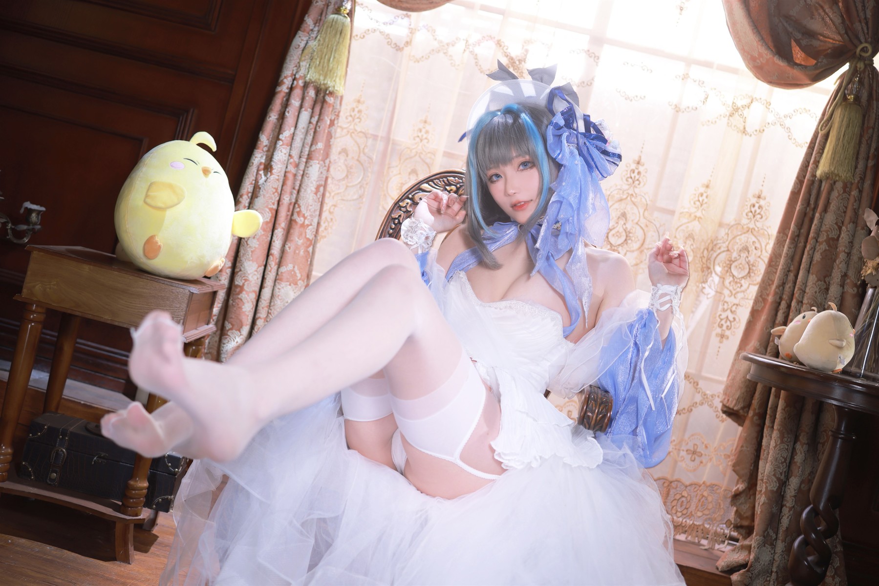 Cosplay 起司块 柴郡礼服