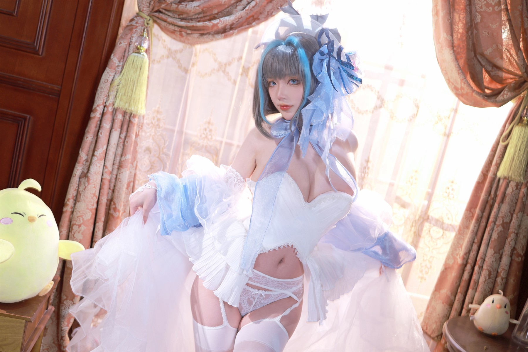 Cosplay 起司块 柴郡礼服