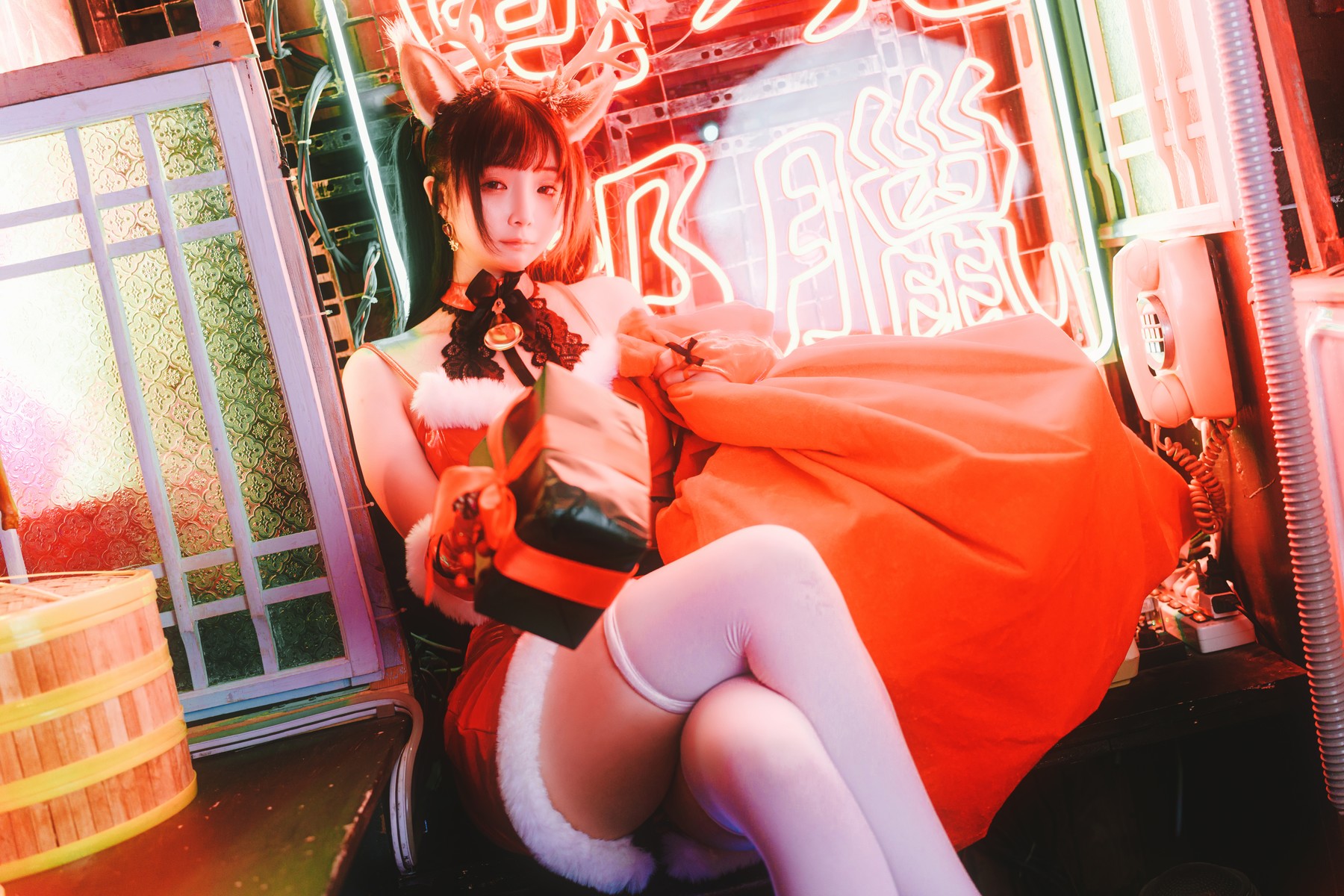 Cosplay 落落Raku Dear Deer ☆
