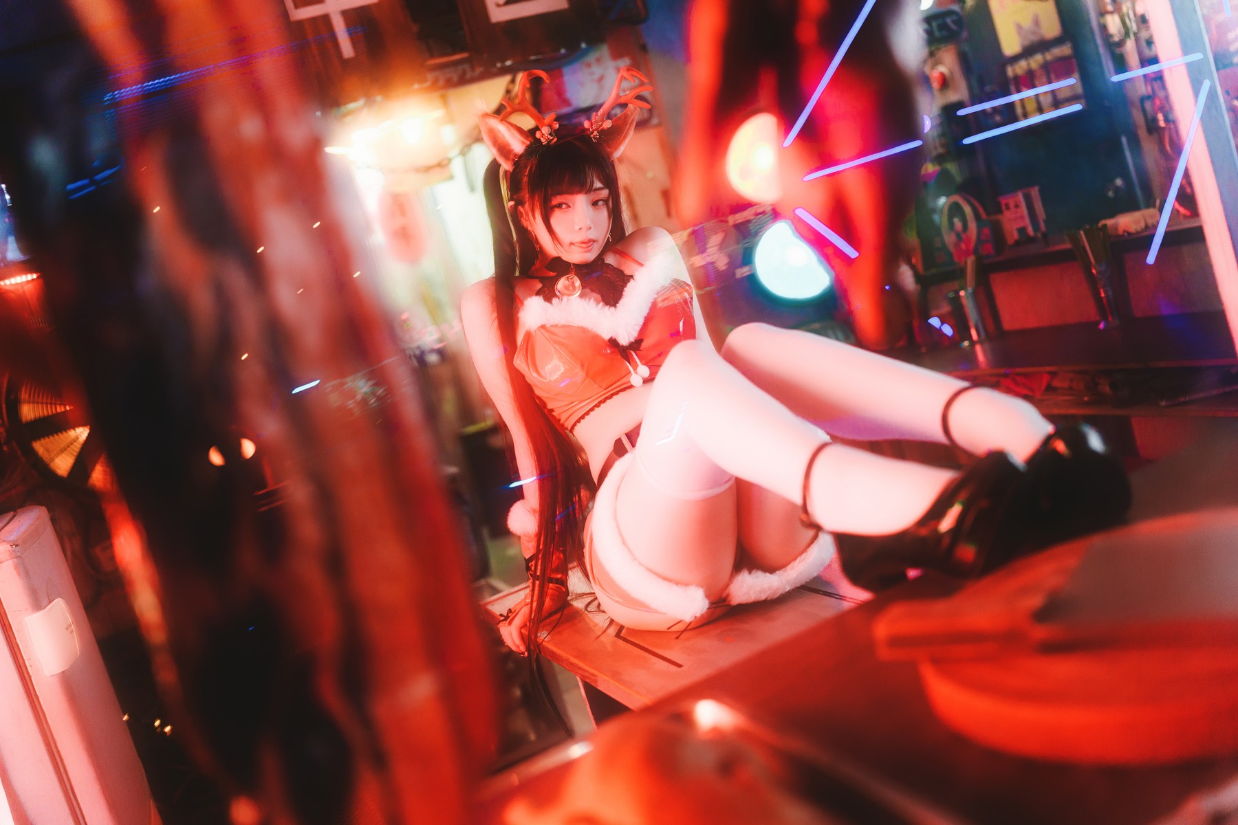 Cosplay 落落Raku Dear Deer ☆