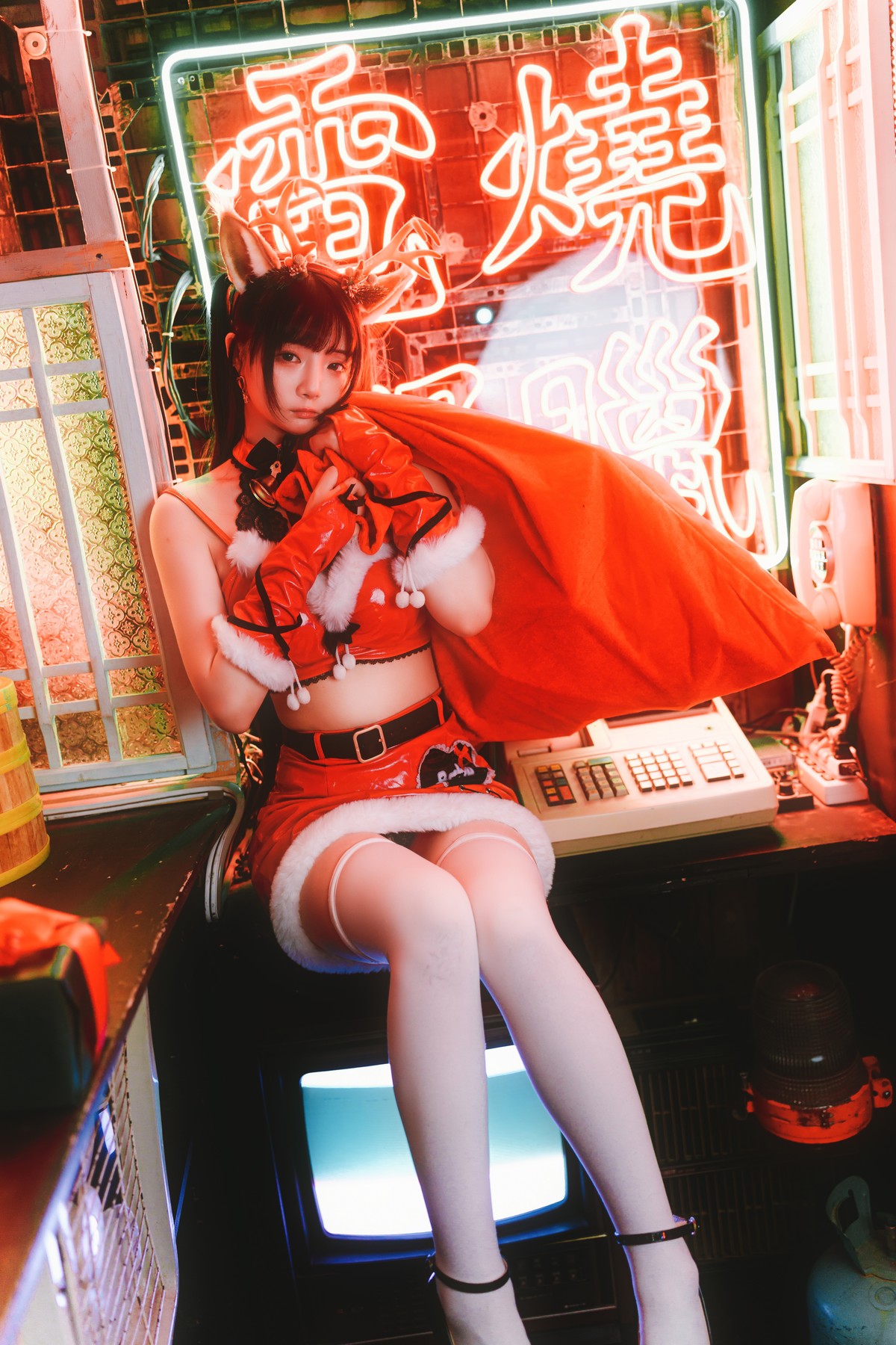 Cosplay 落落Raku Dear Deer ☆