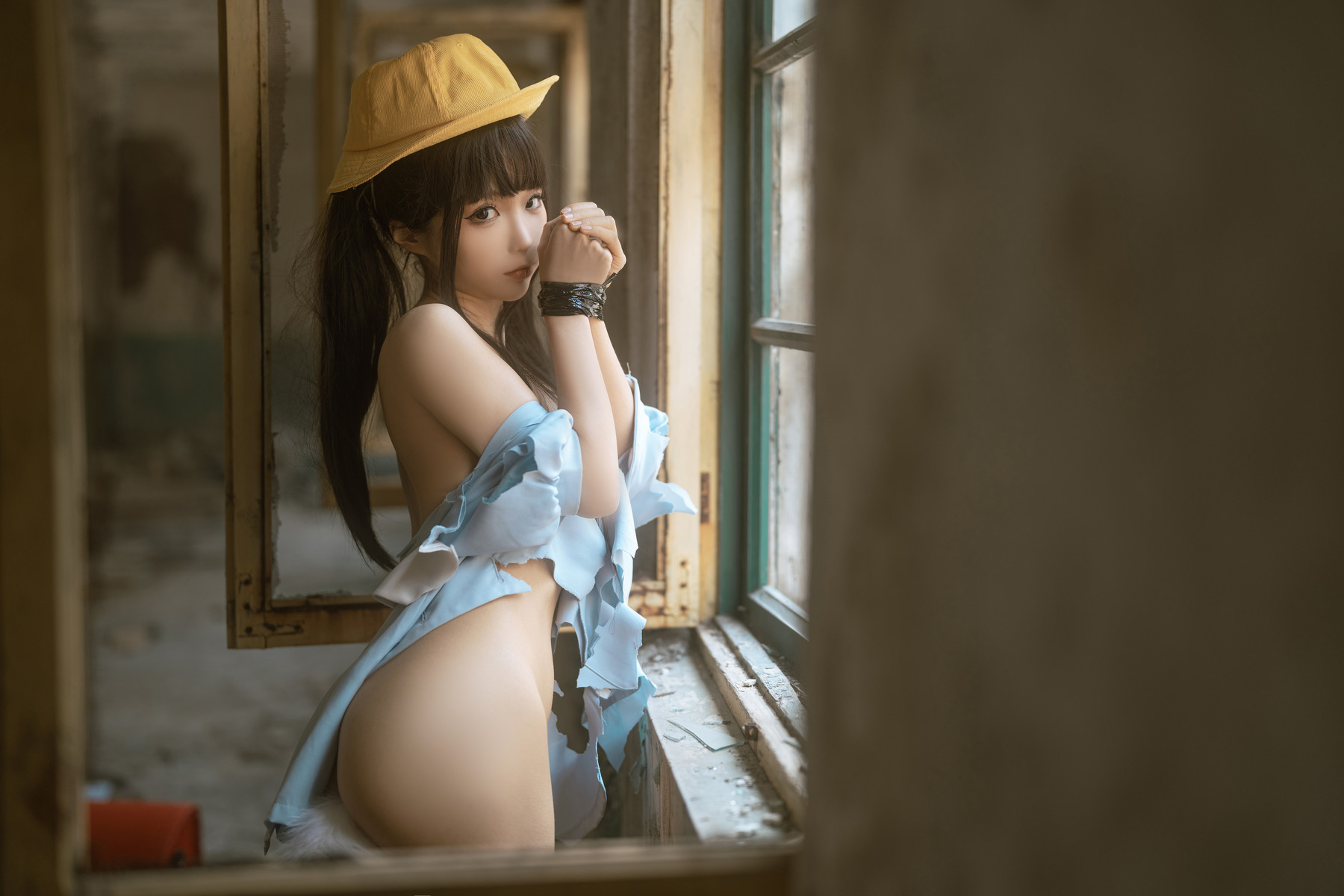 Cosplay 蠢沫沫 Chunmomo 小黄帽 绅士版 Set.02