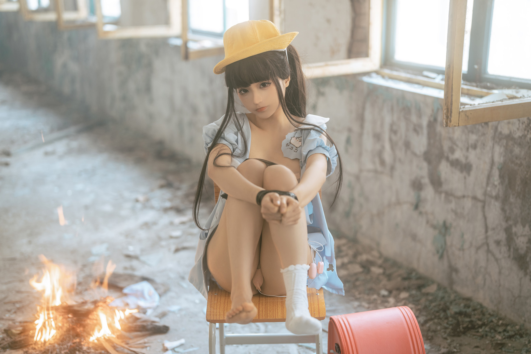Cosplay 蠢沫沫 Chunmomo 小黄帽 绅士版 Set.02
