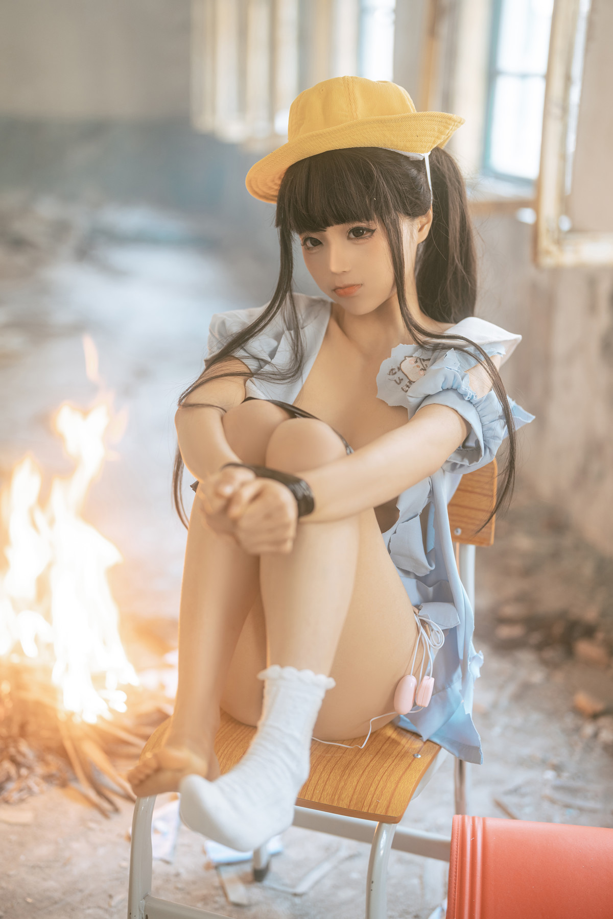 Cosplay 蠢沫沫 Chunmomo 小黄帽 绅士版 Set.02