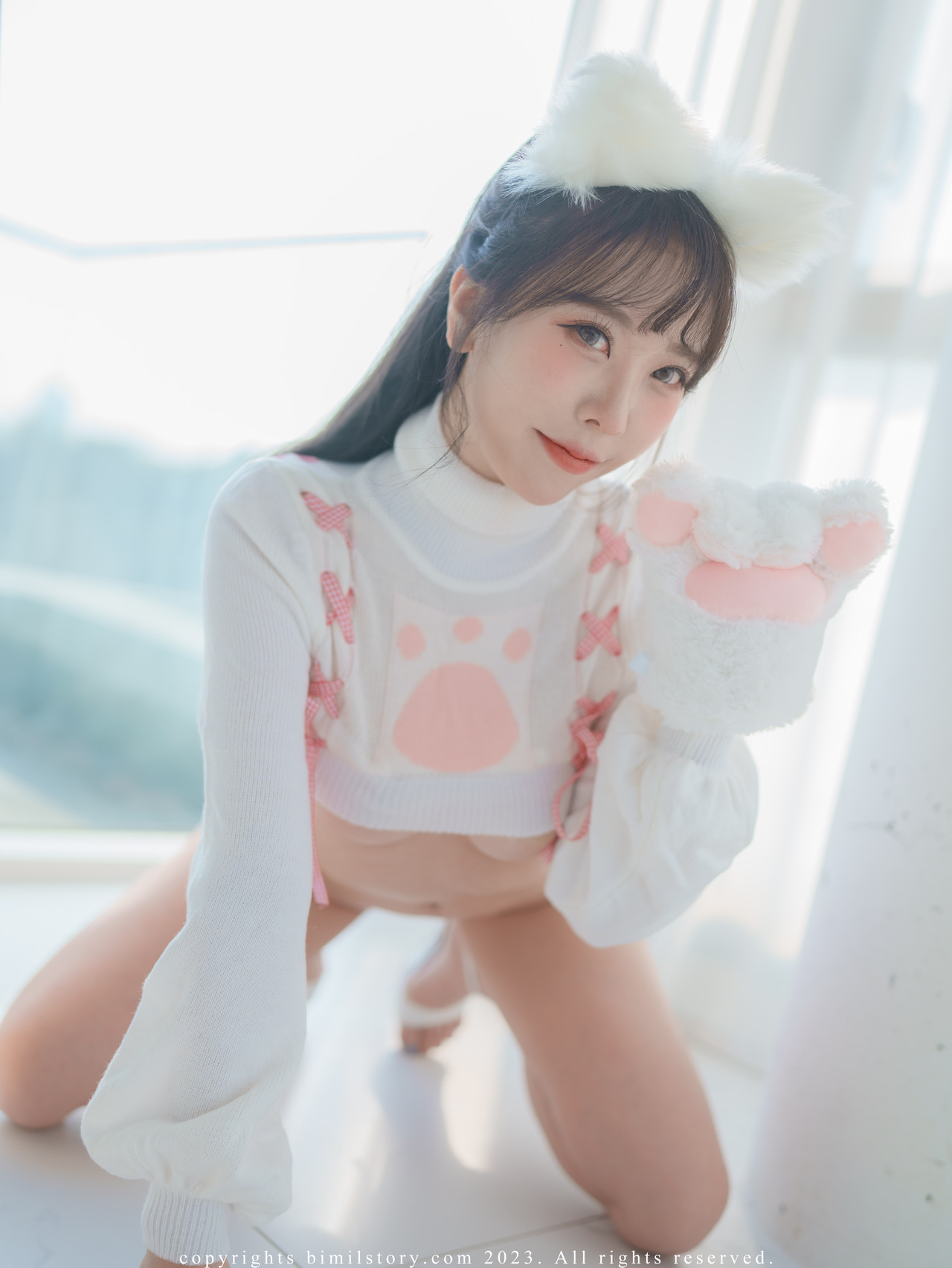 Jia 지아, [Bimilstory] Under-Boob Cat Girl Set.01