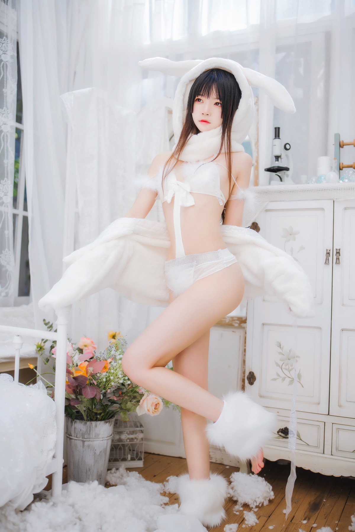 Cosplay 桜桃喵 小白兔 Set.01