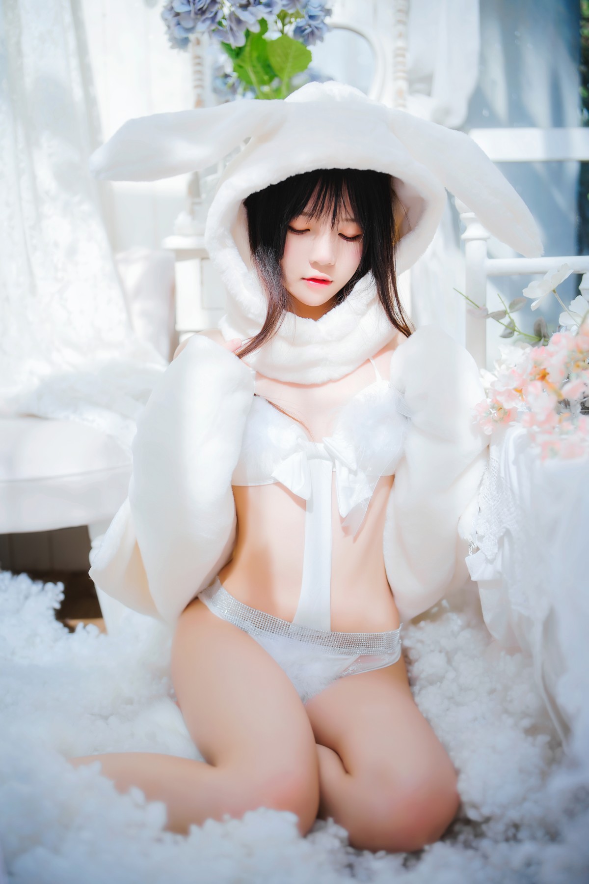 Cosplay 桜桃喵 小白兔 Set.01