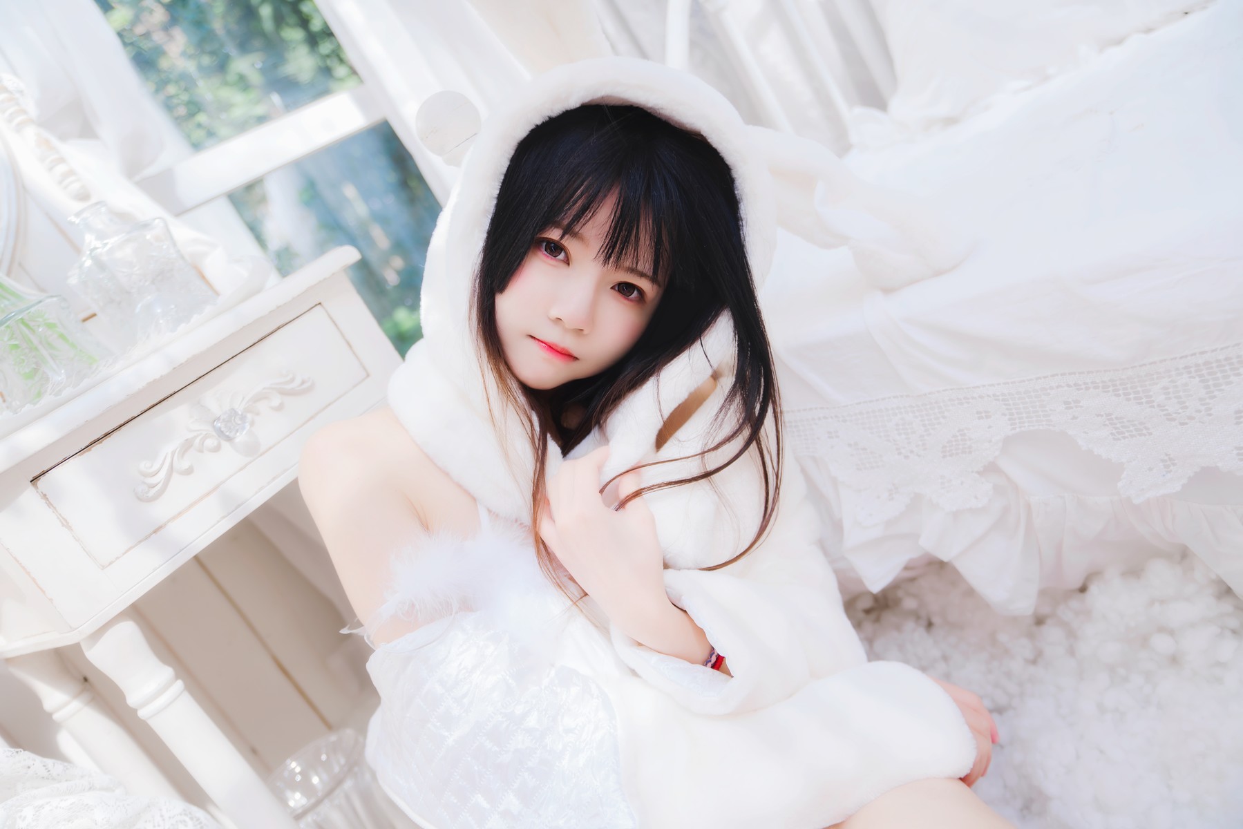 Cosplay 桜桃喵 小白兔 Set.01