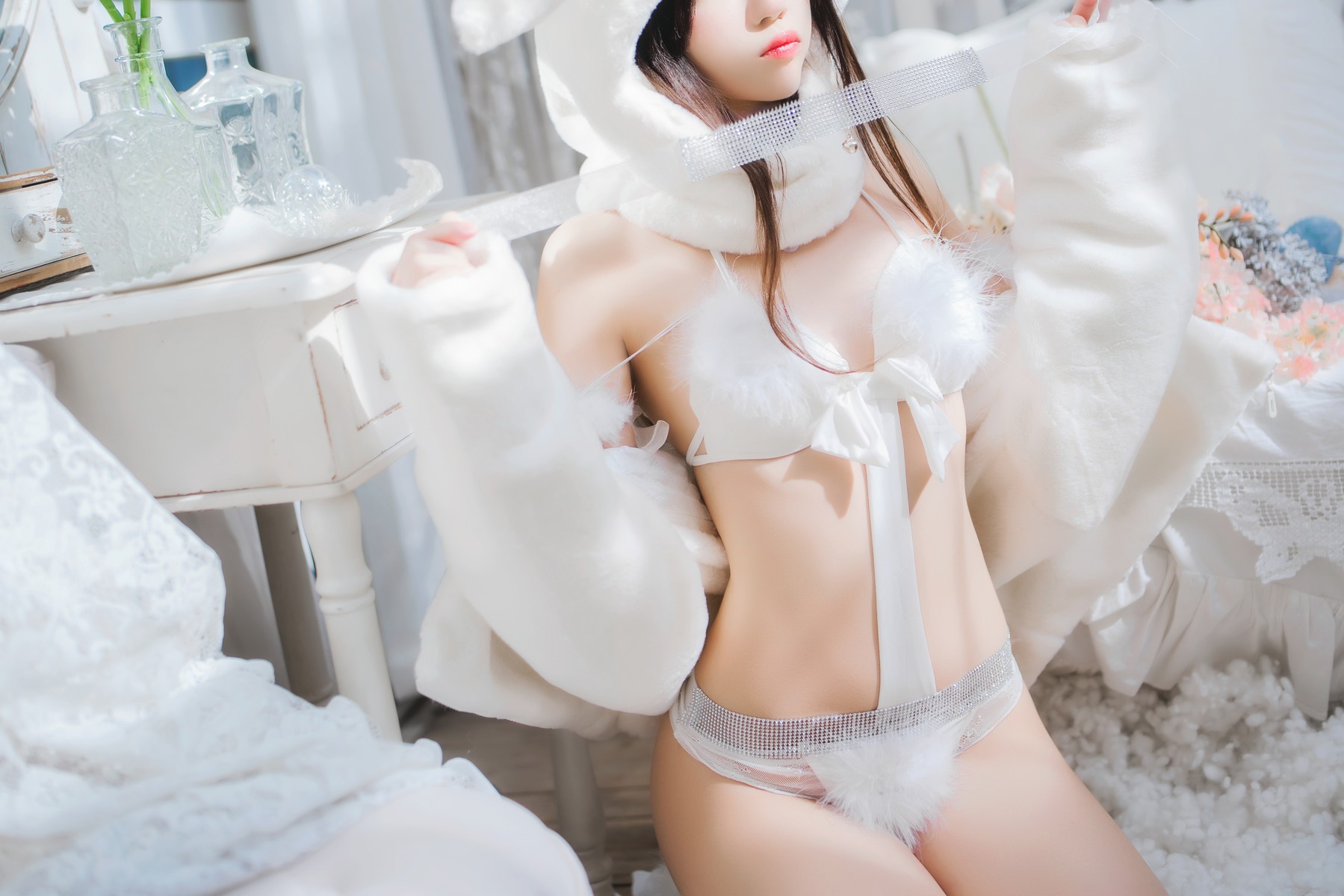 Cosplay 桜桃喵 小白兔 Set.01