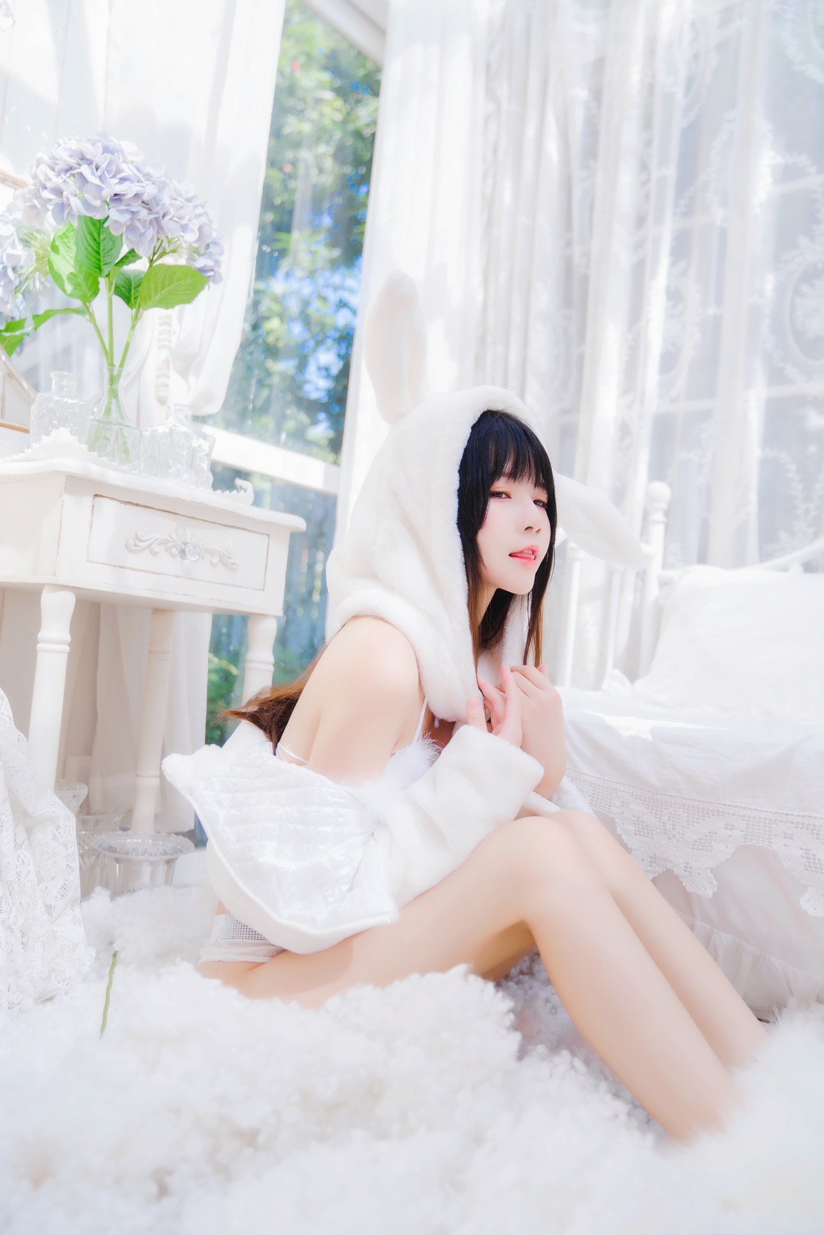 Cosplay 桜桃喵 小白兔 Set.01
