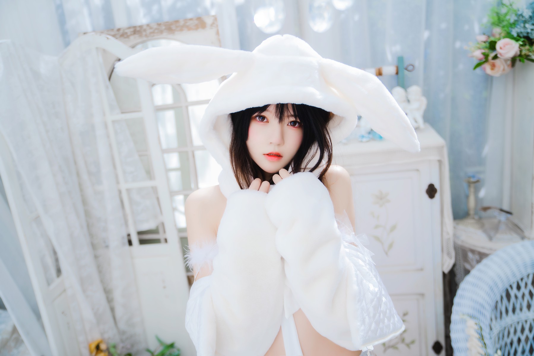 Cosplay 桜桃喵 小白兔 Set.01