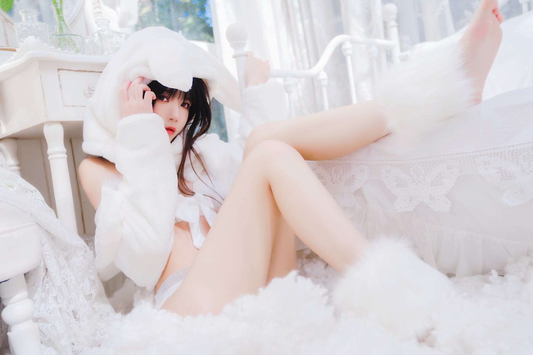 Cosplay 桜桃喵 小白兔 Set.01