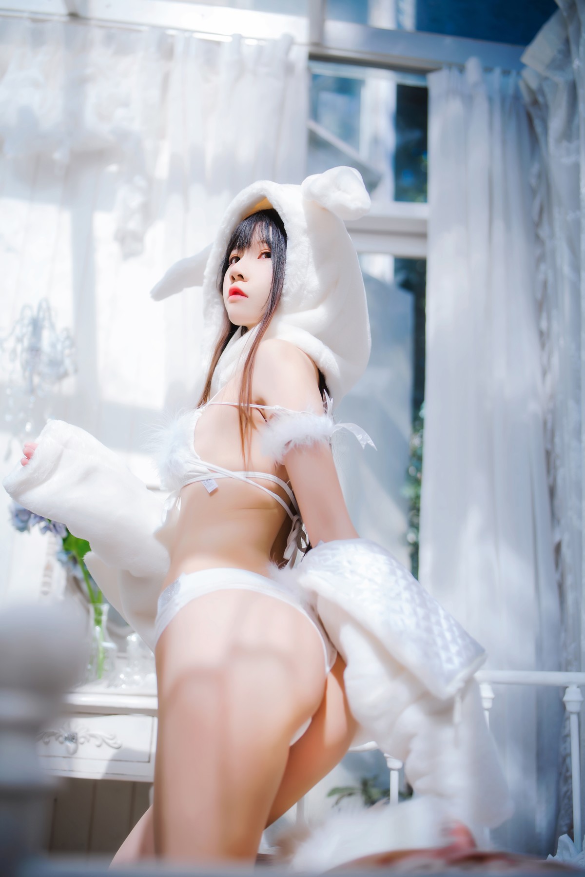 Cosplay 桜桃喵 小白兔 Set.01