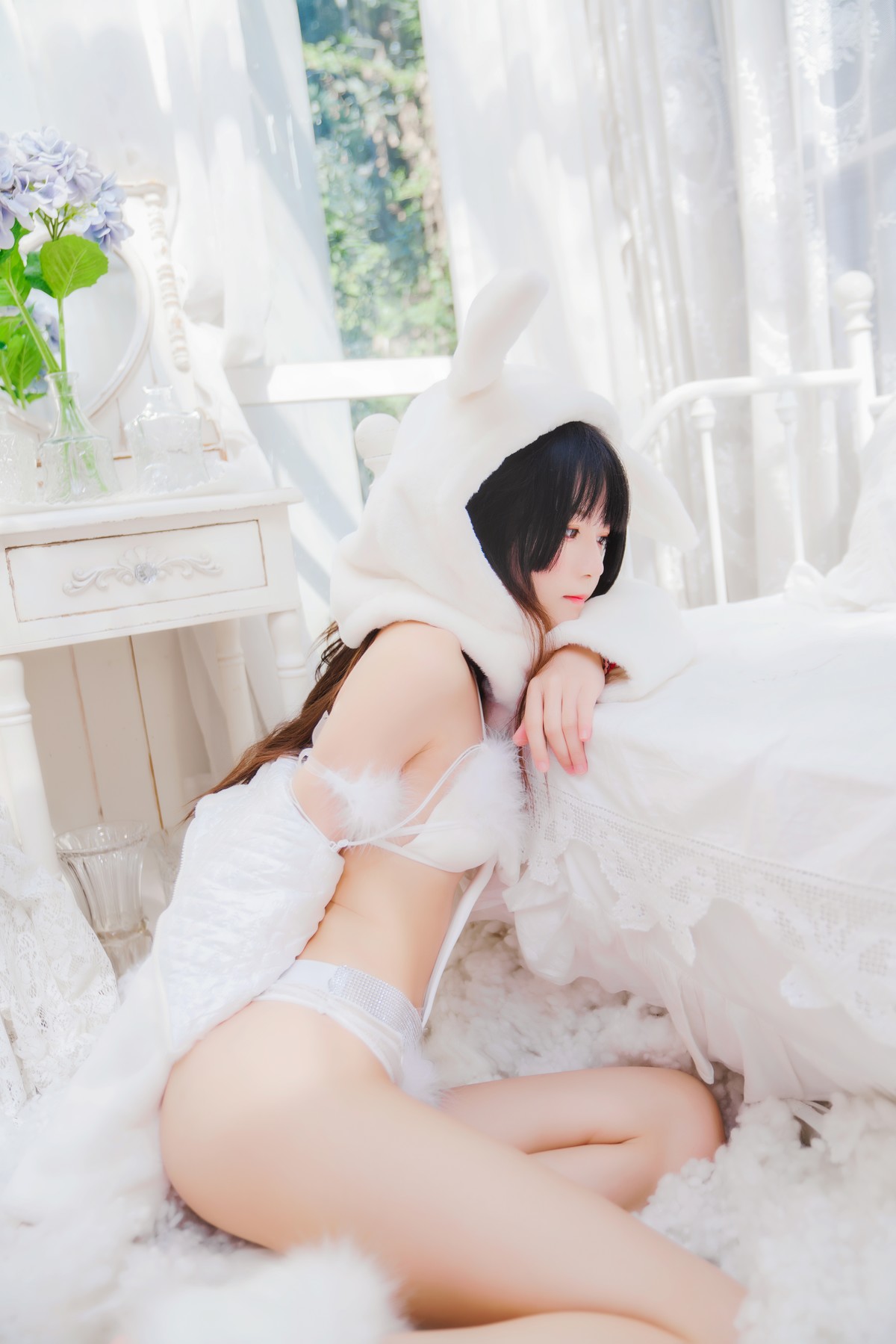 Cosplay 桜桃喵 小白兔 Set.01